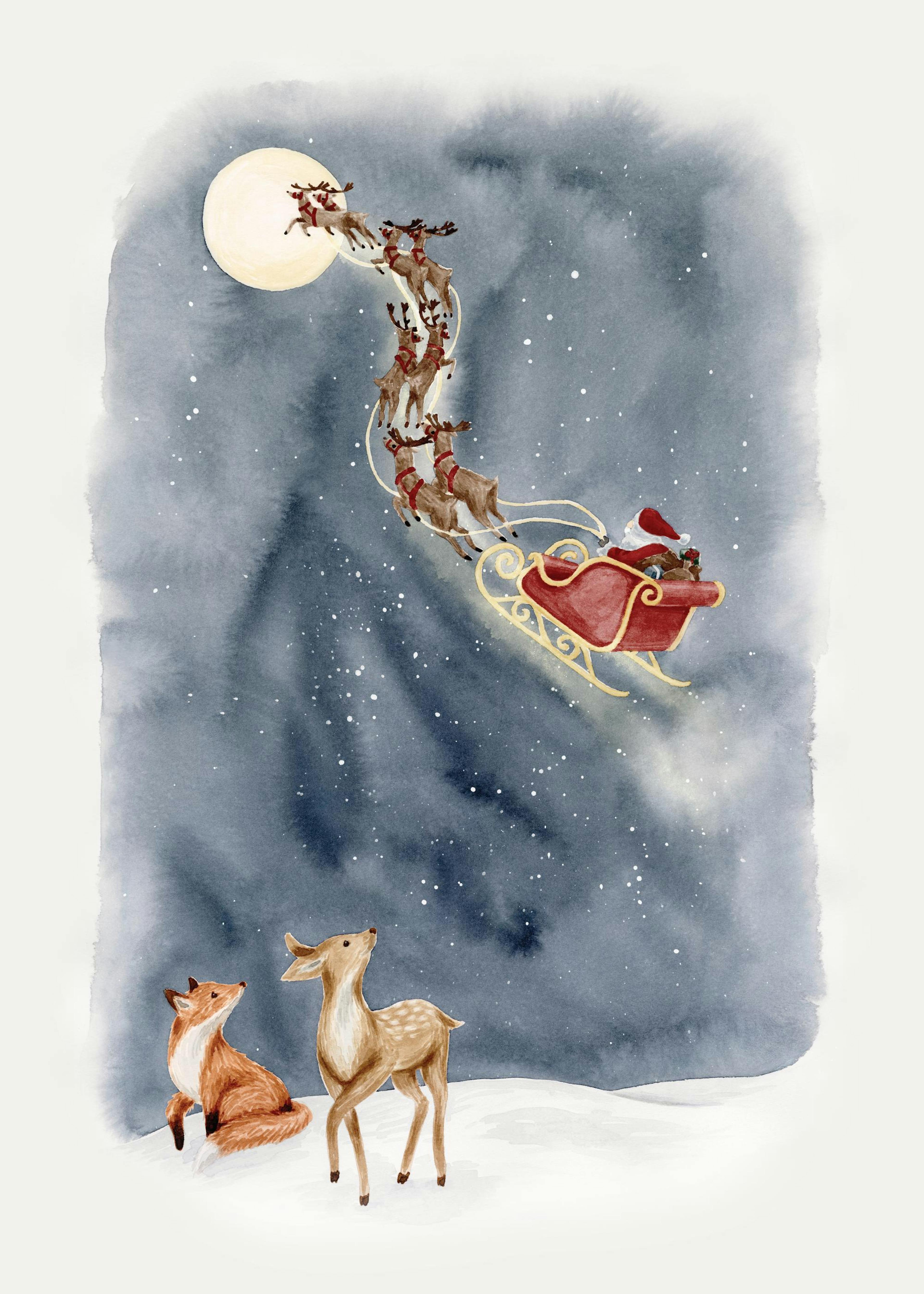 Poster della slitta di Babbo Natale 0
