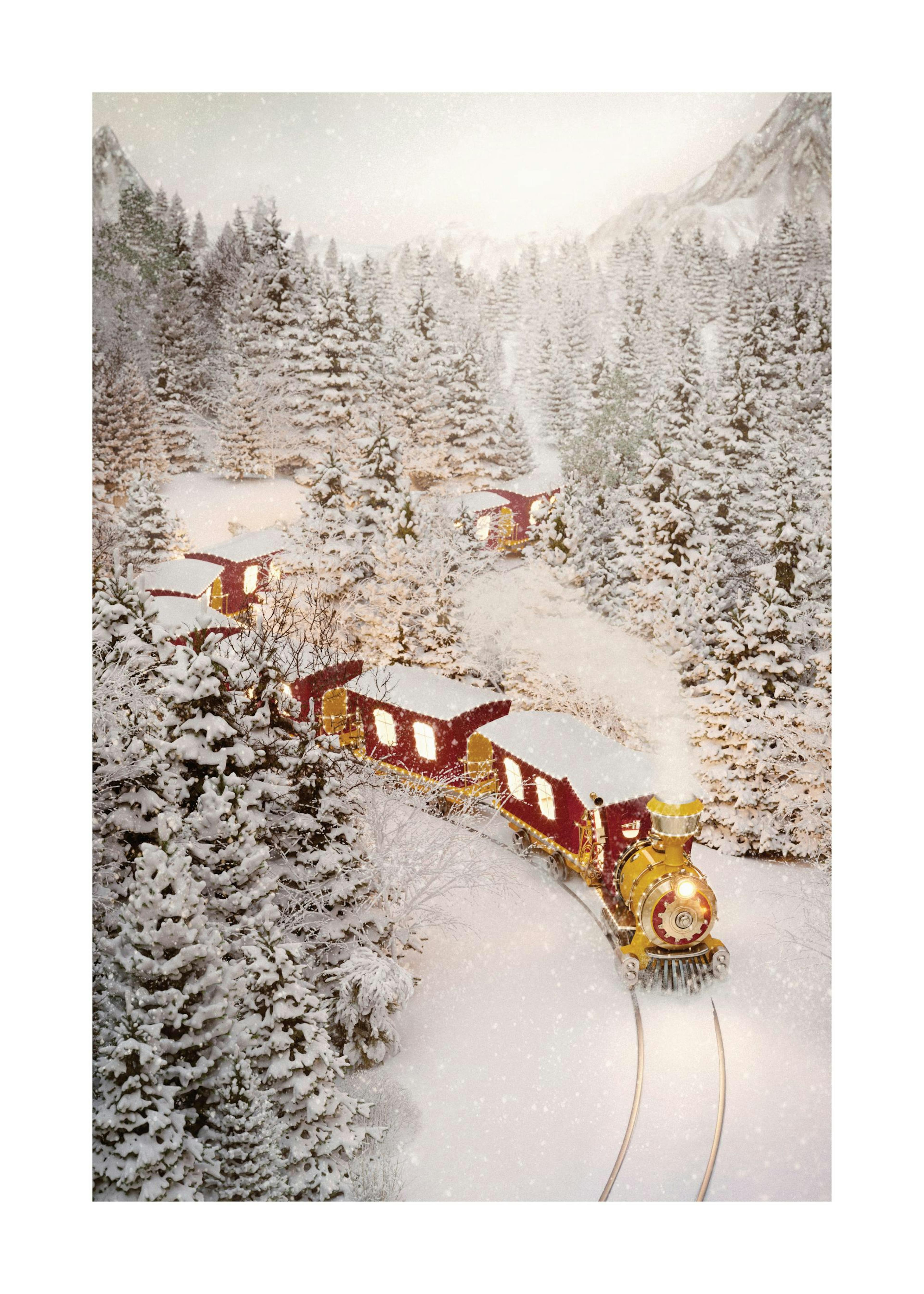Affiche de train de vacances 0