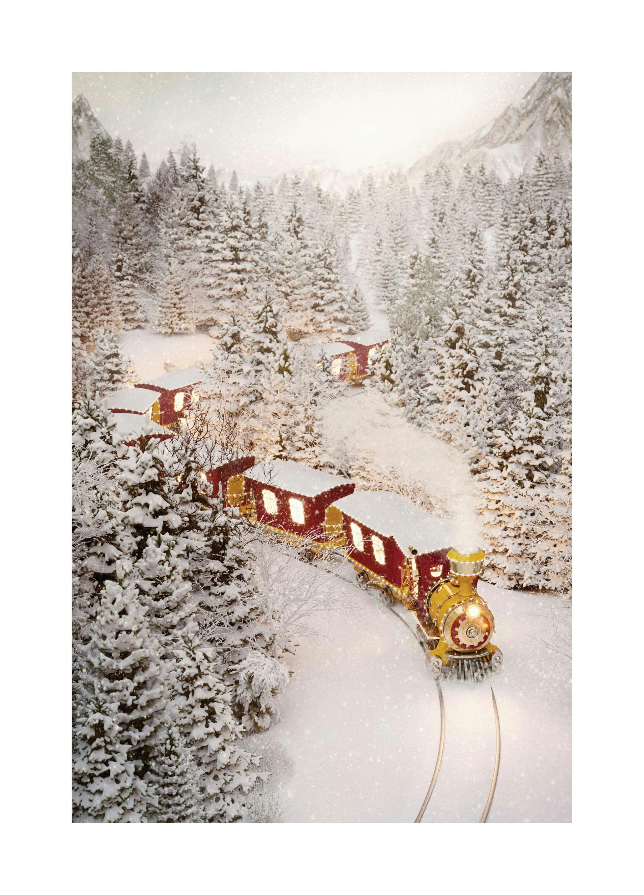 Prints Holiday Train Poster (40x50 cm) - Poster Store