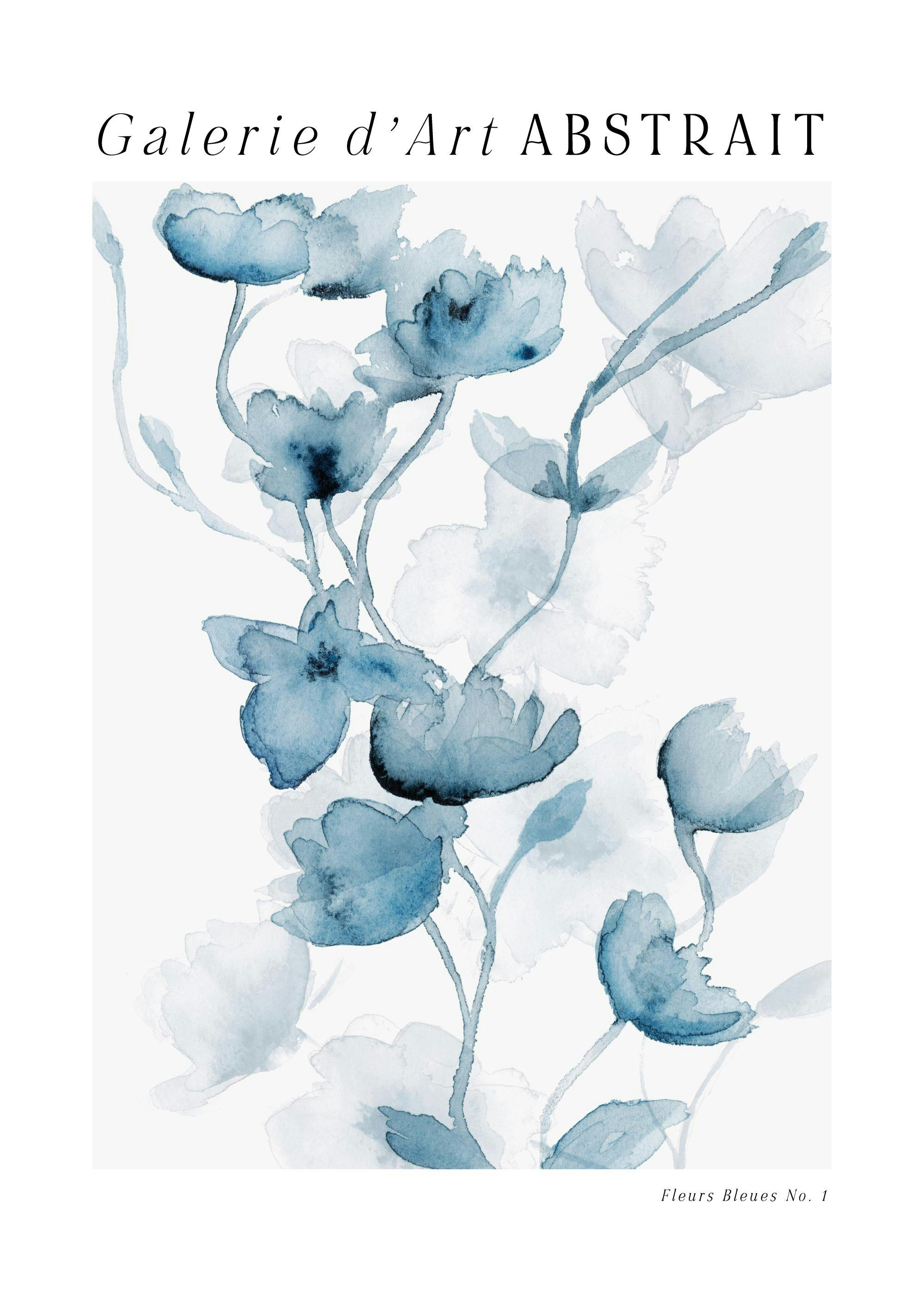 Fleurs Bleues No1 Poster 0