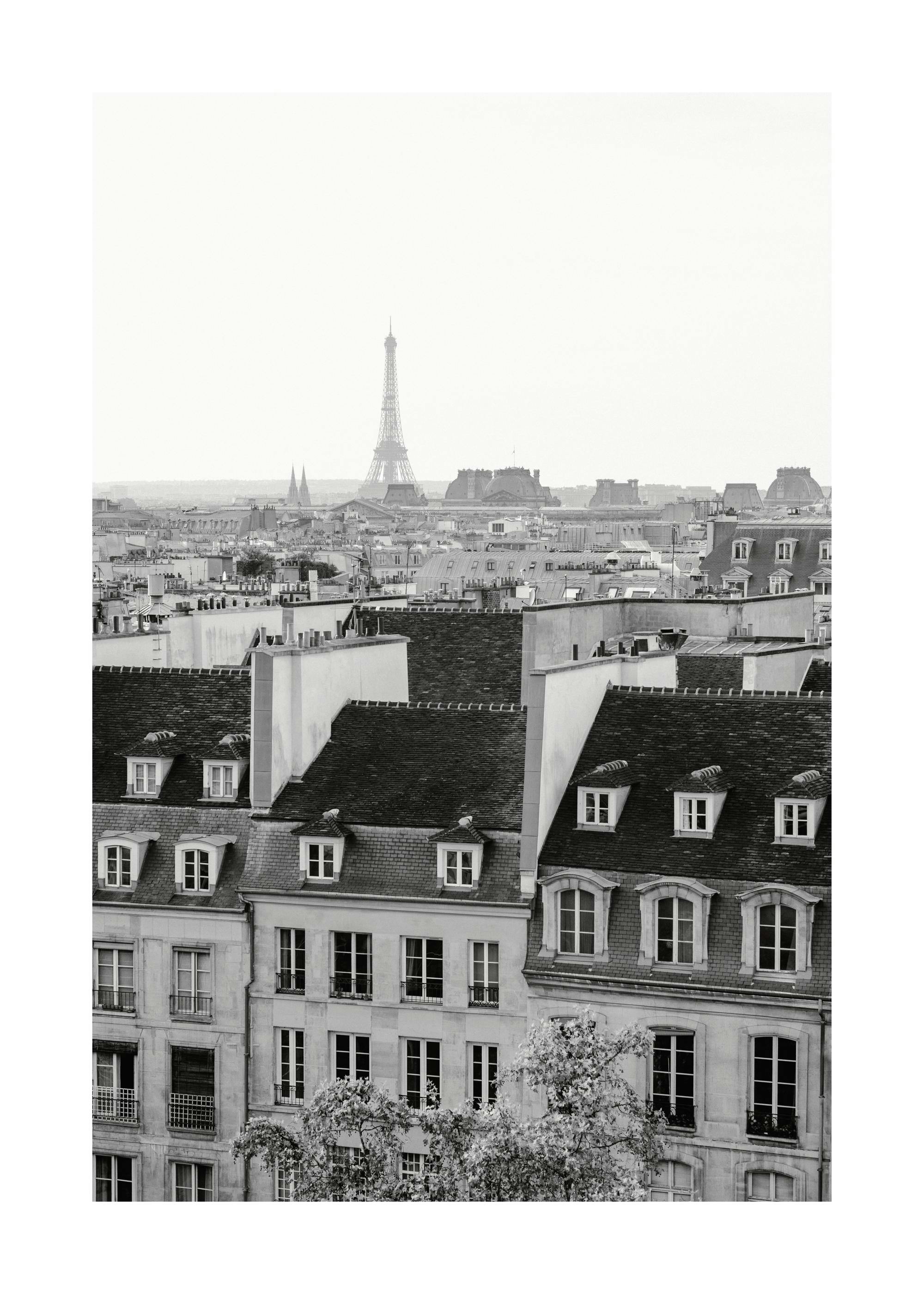 Póster del paisaje urbano de París 0