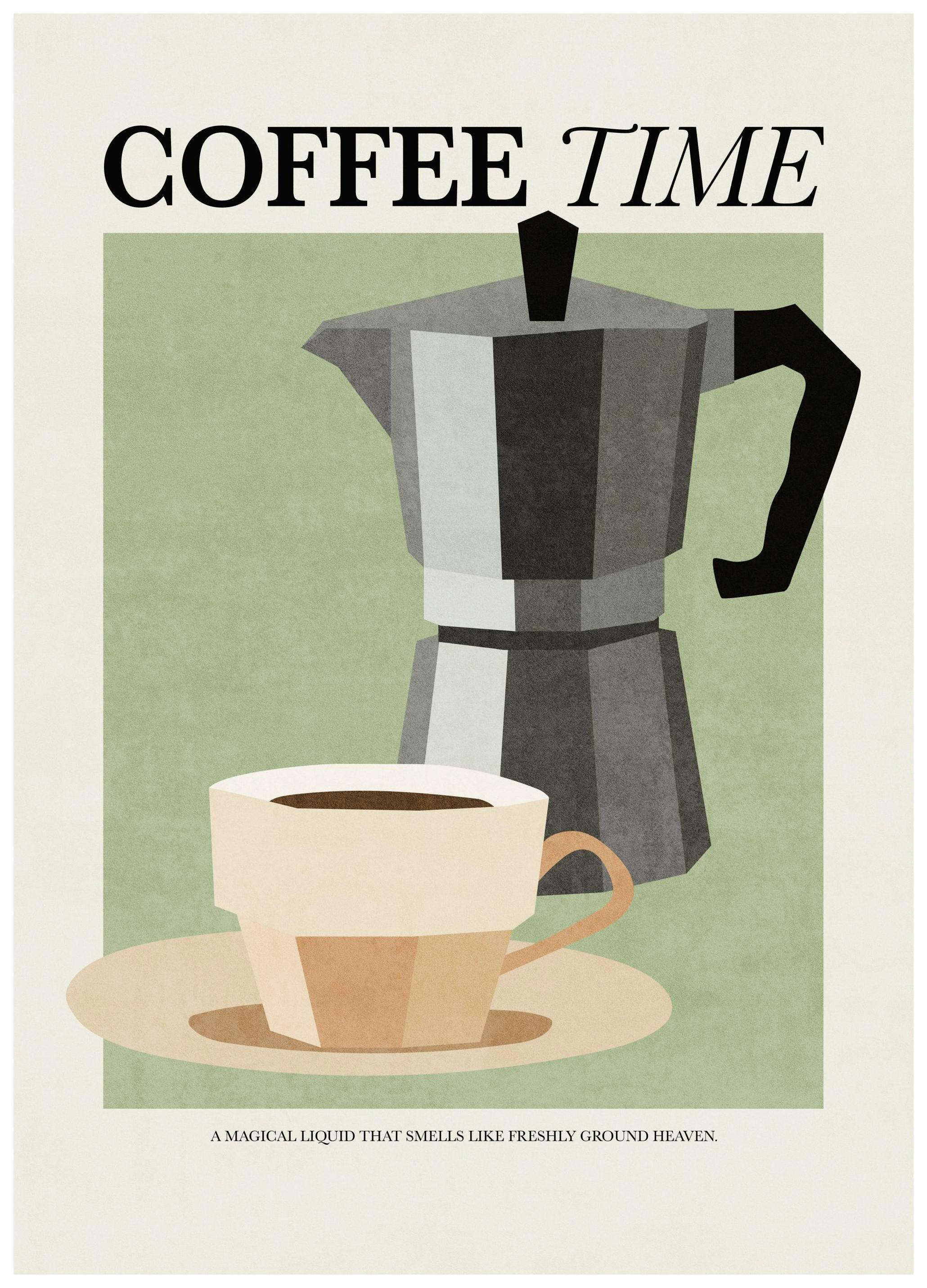 Koffietijd Poster (21x30 cm) - Poster Store