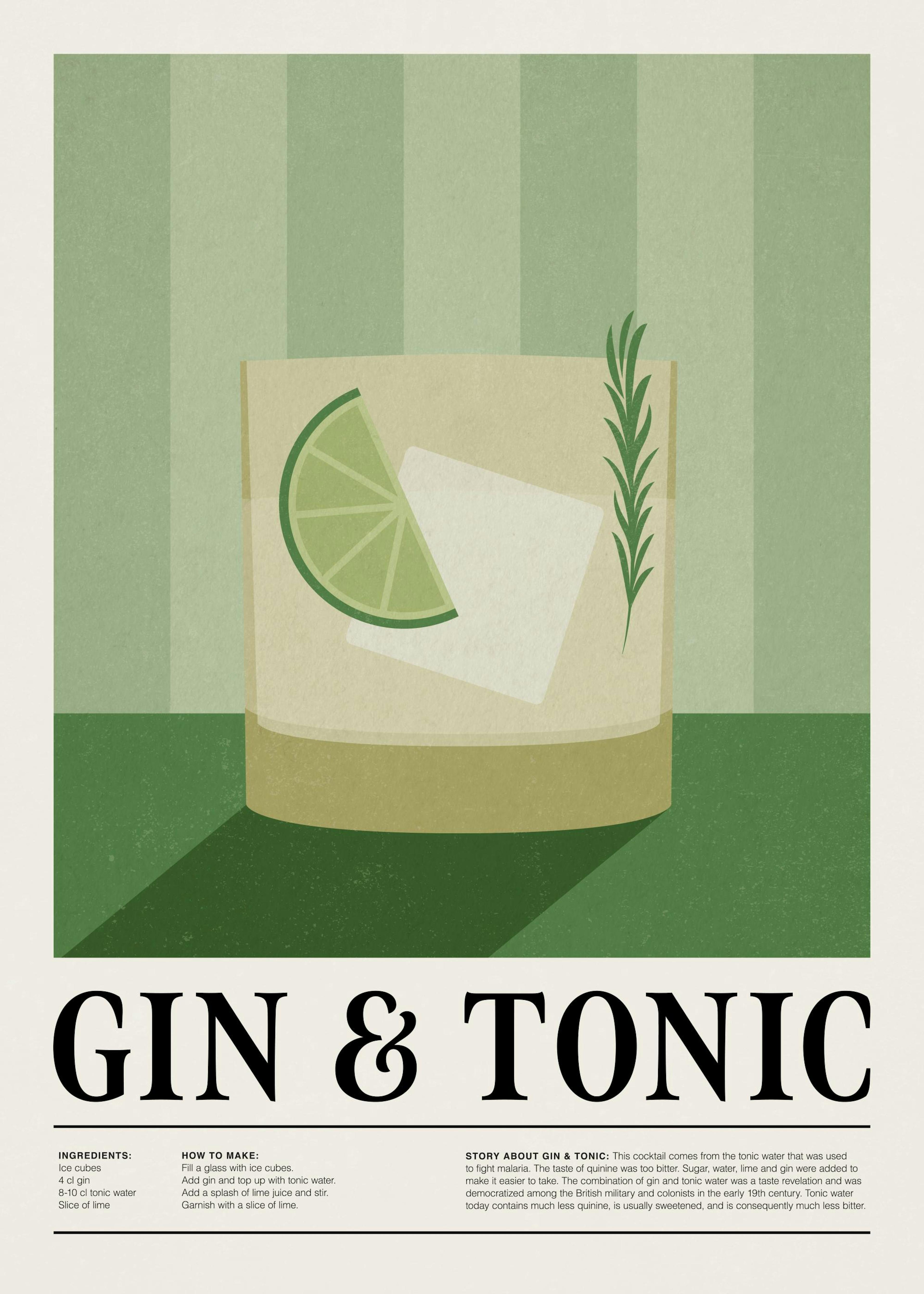 Affiche Gin et Tonic 0