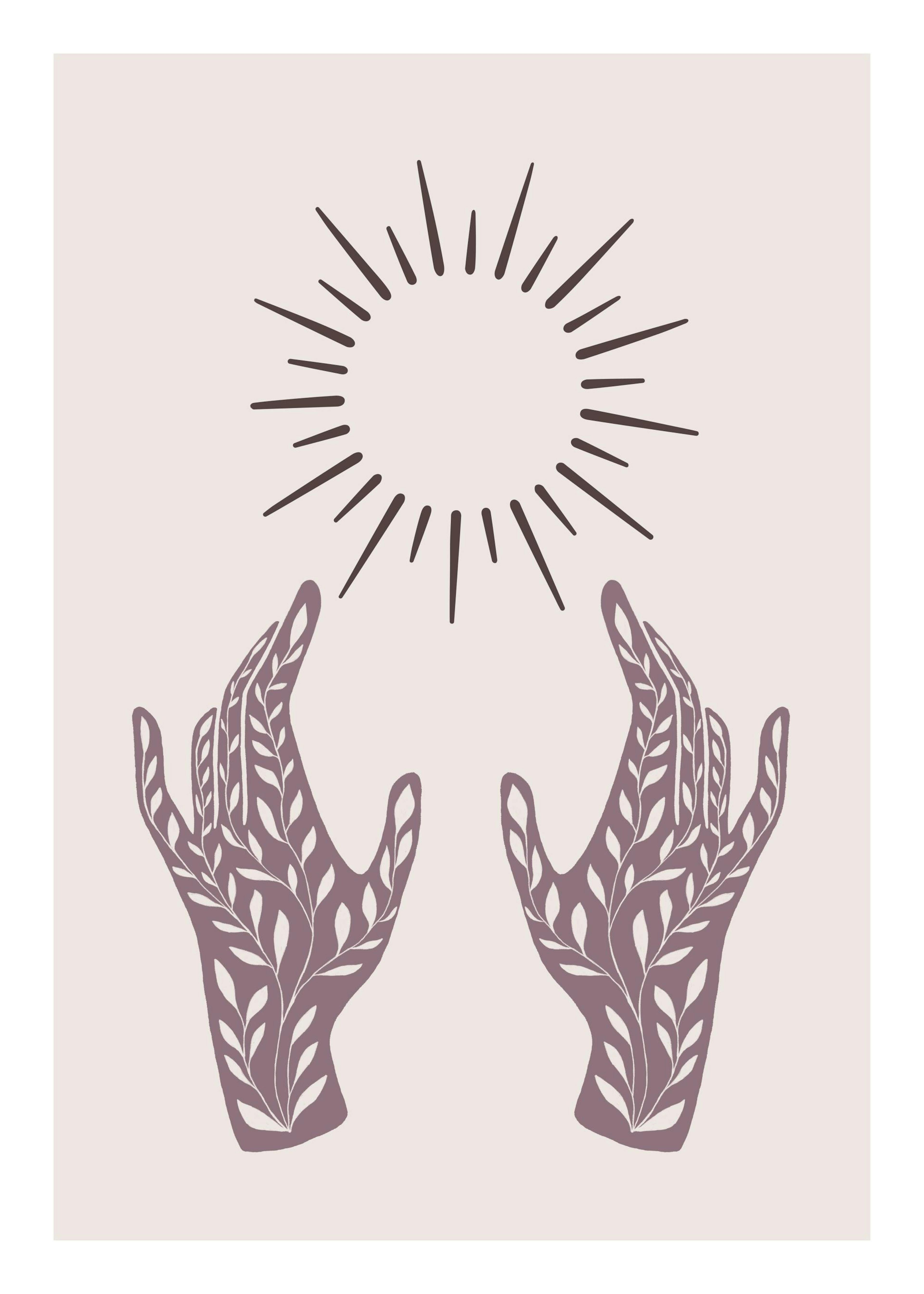 Sun and Hands Poster 0