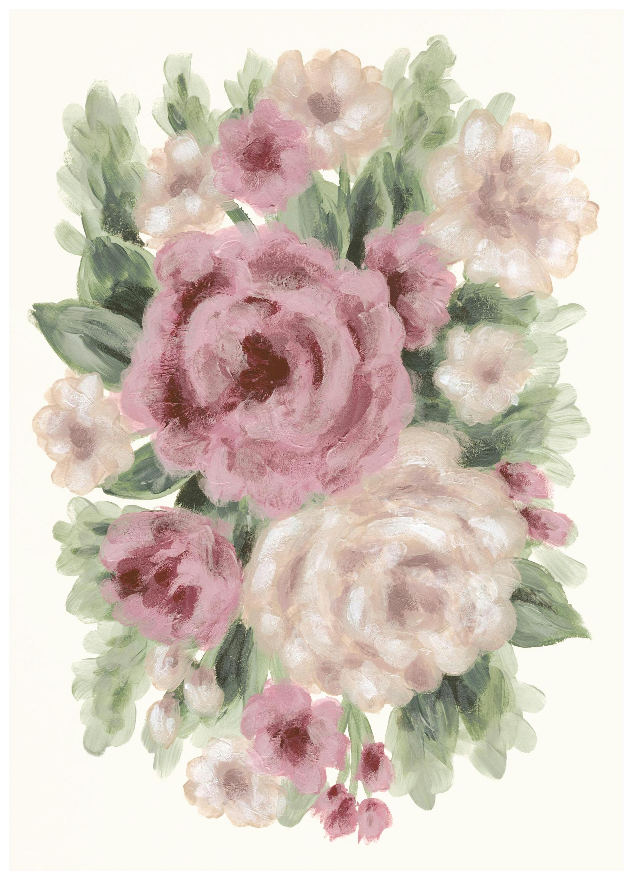 Geschilderde rozen Poster (50x70 cm) - Poster Store