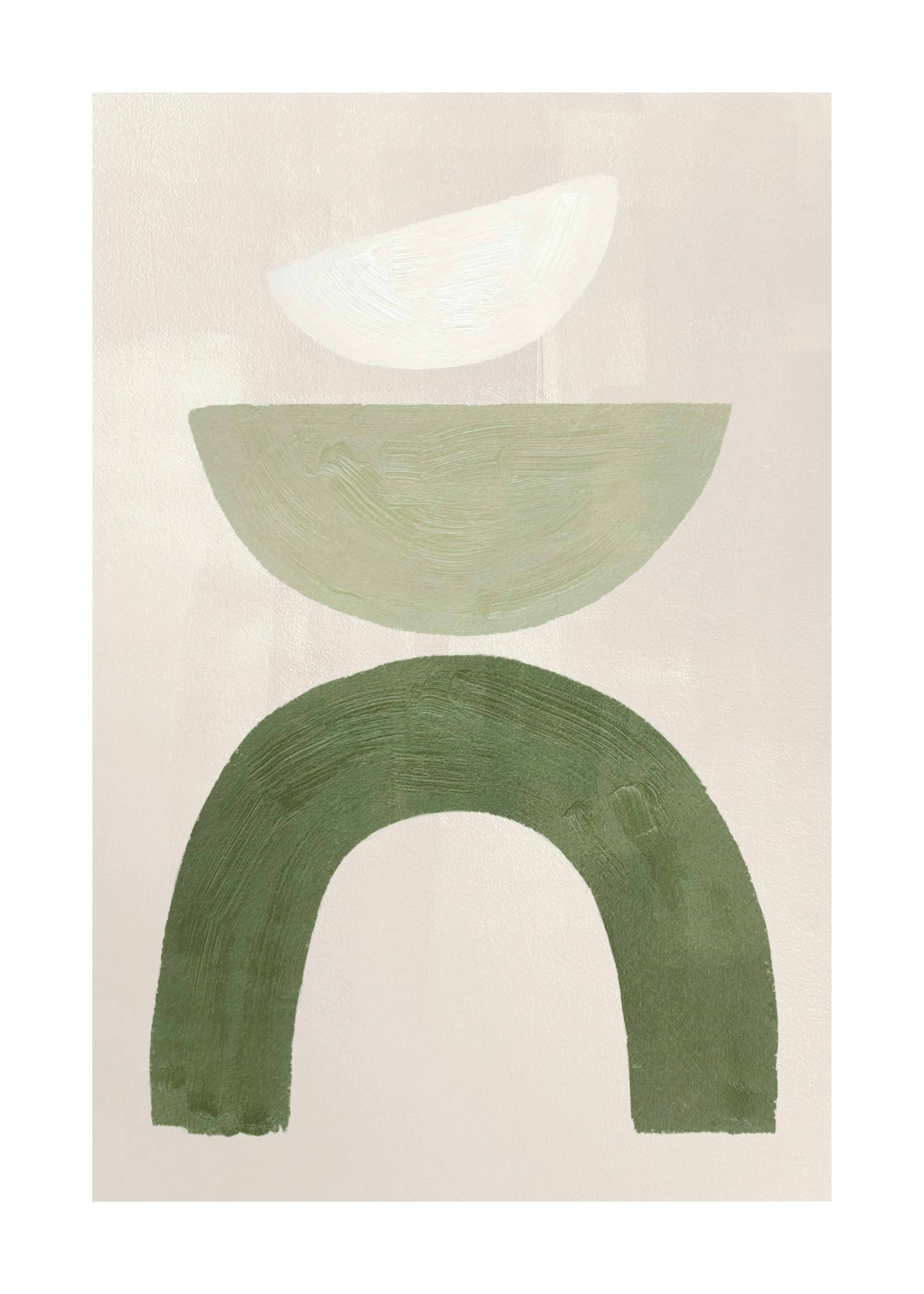 Forme grafiche verdi No 1Poster 0