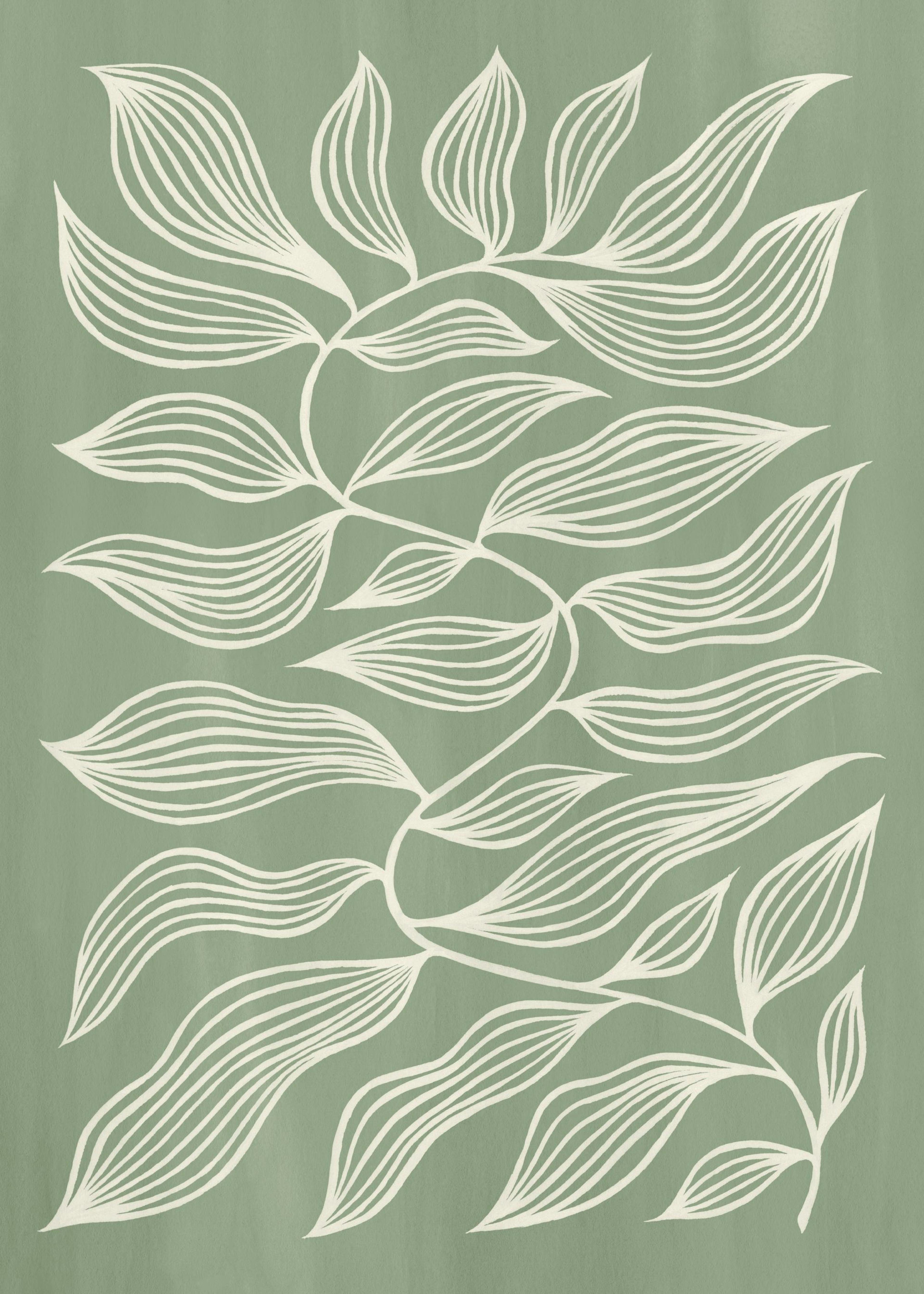 Green Botanical Poster 0