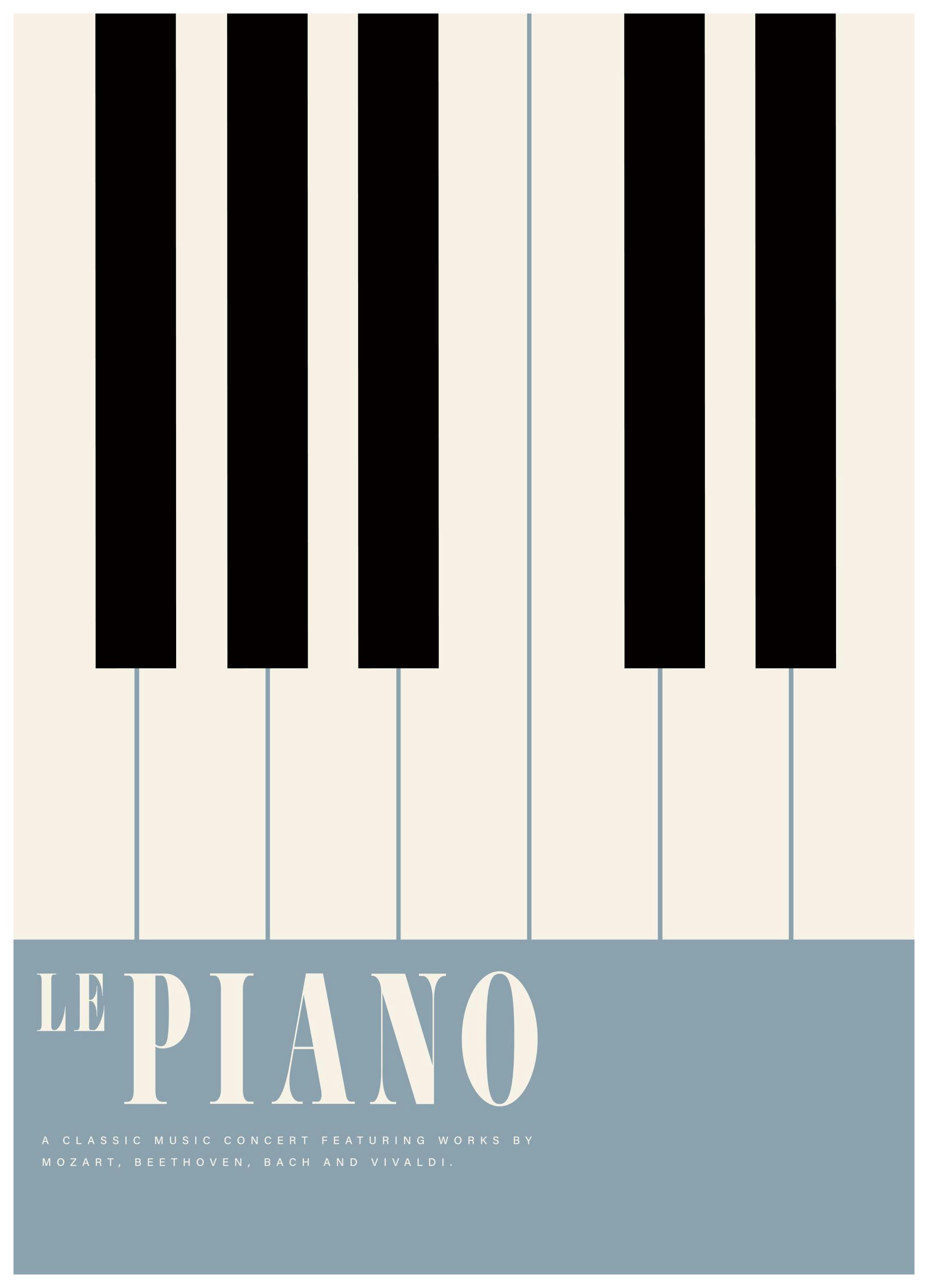 Le Piano Poster (50x70 cm) - Poster Store