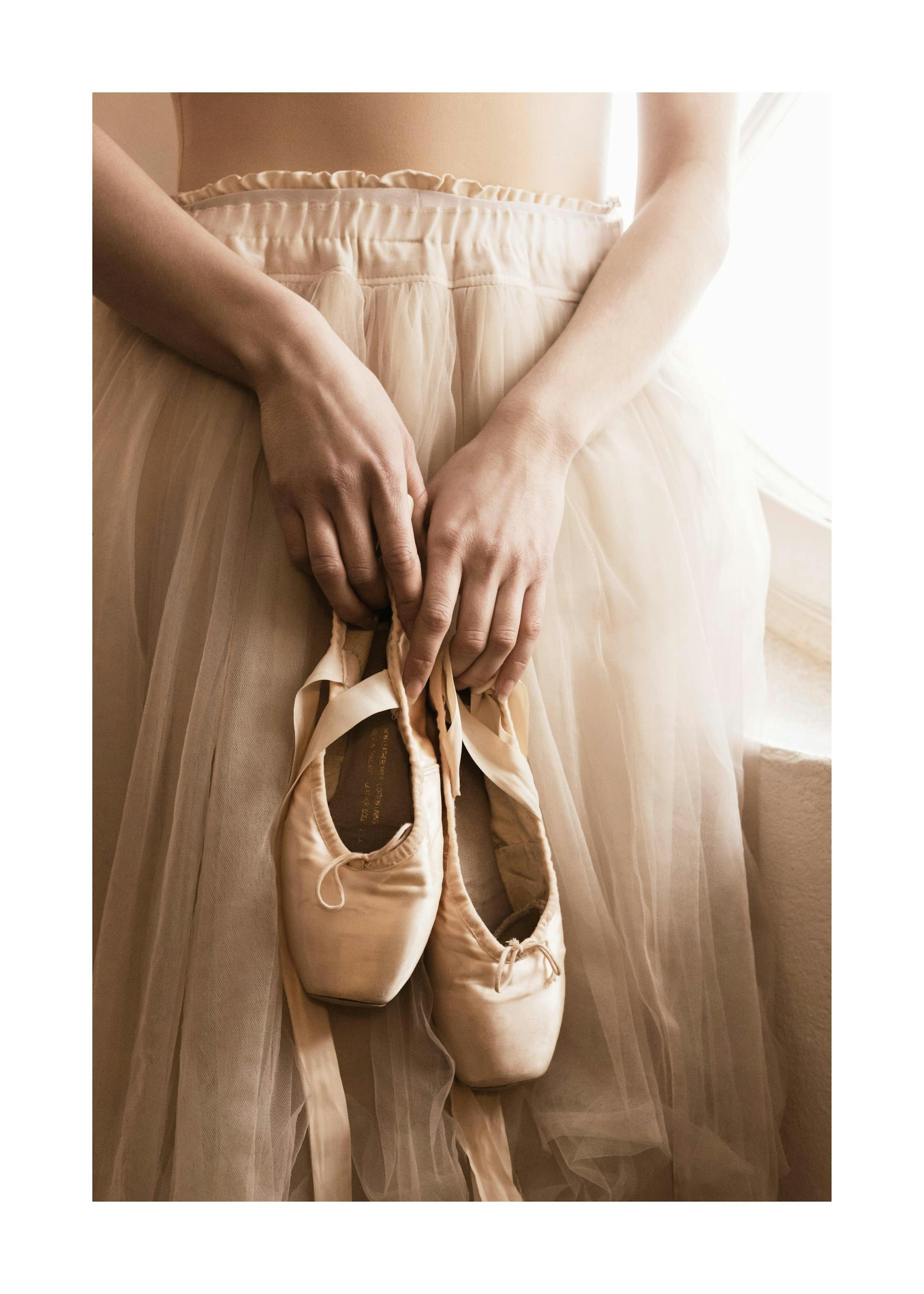 Bailarina en beige póster 0