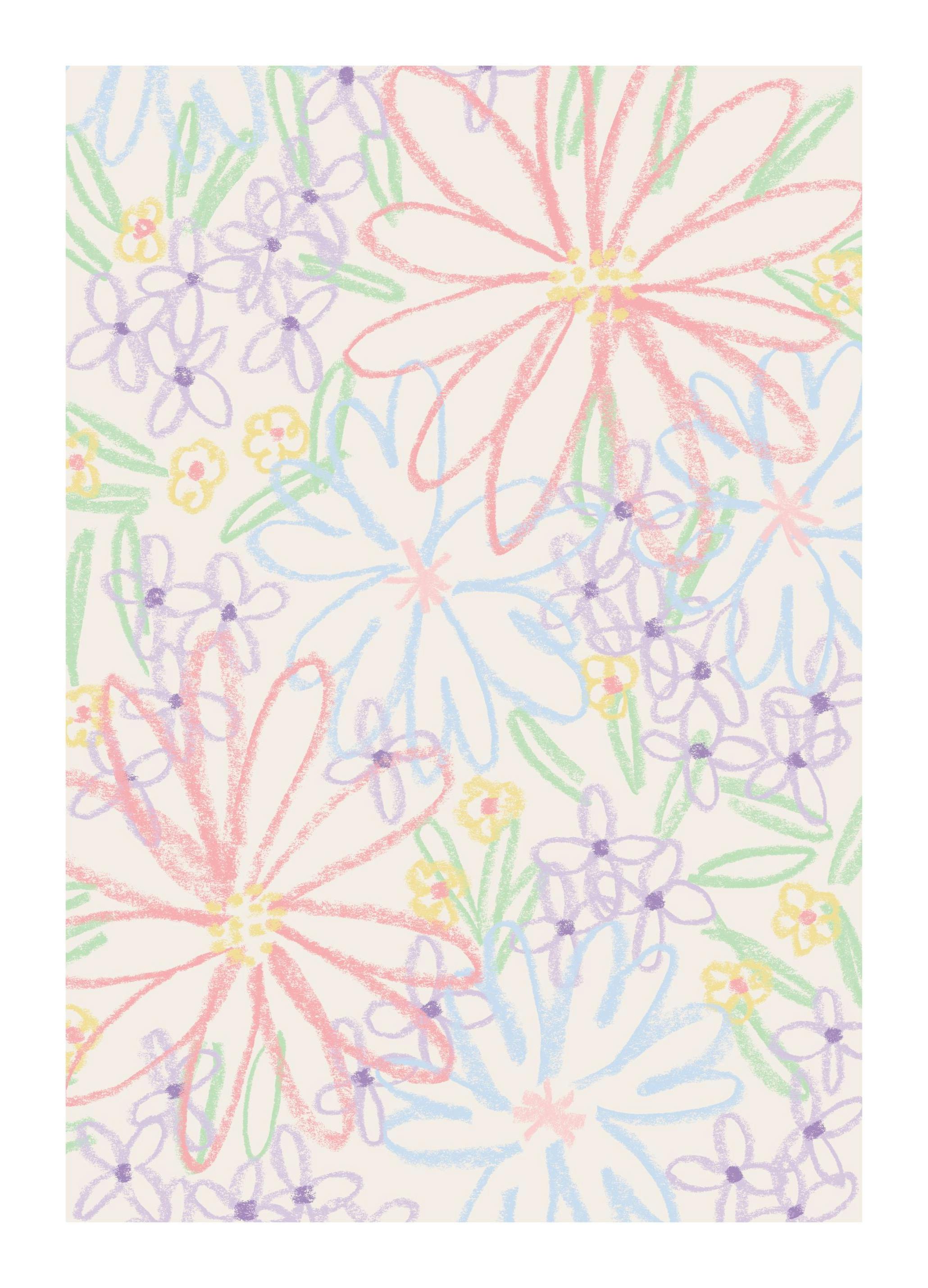 Fleurs Bondées Affiche (21x30 cm) - Poster Store