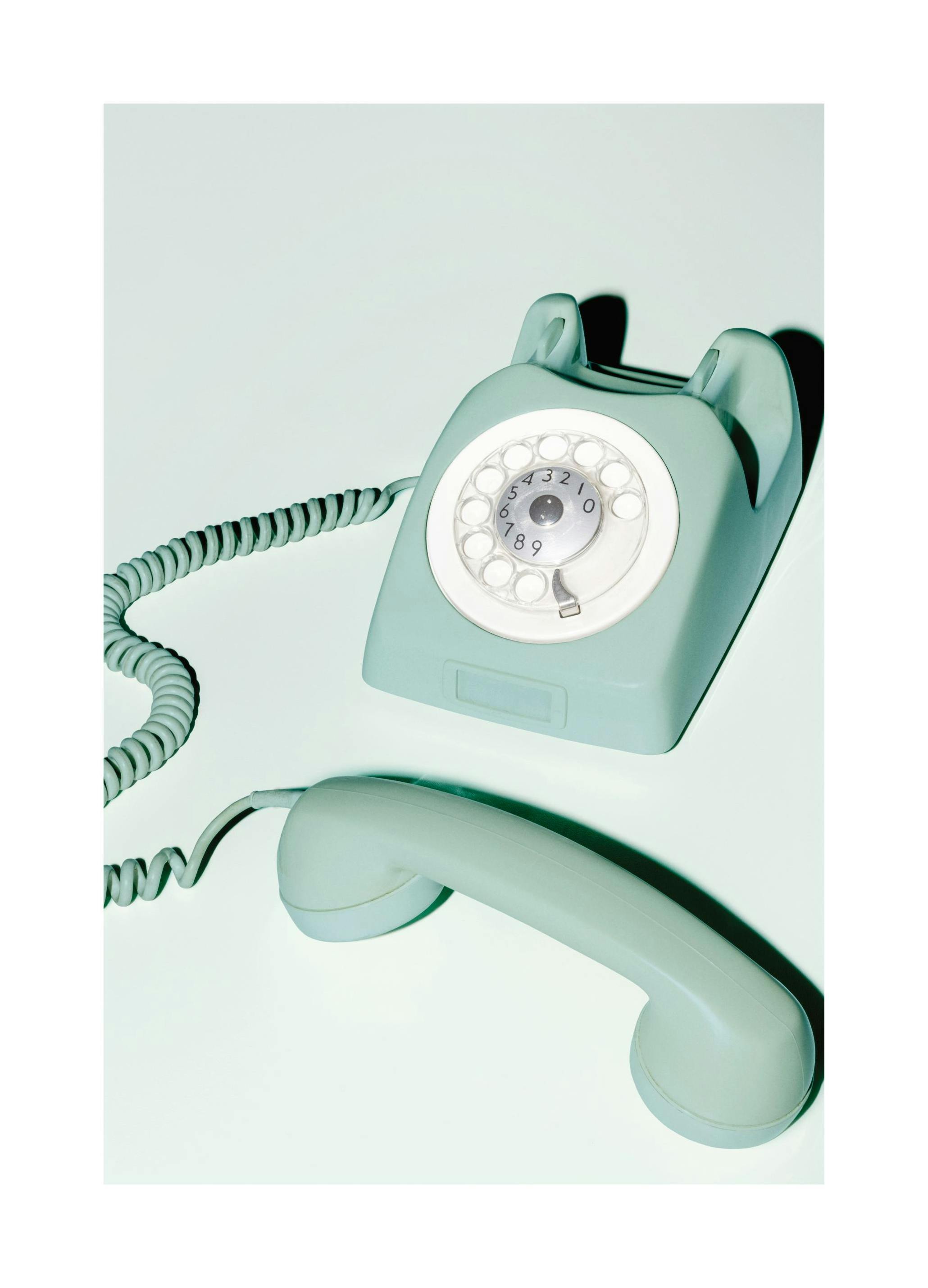 Pastelltelefon poster (30x40 cm) - Poster Store