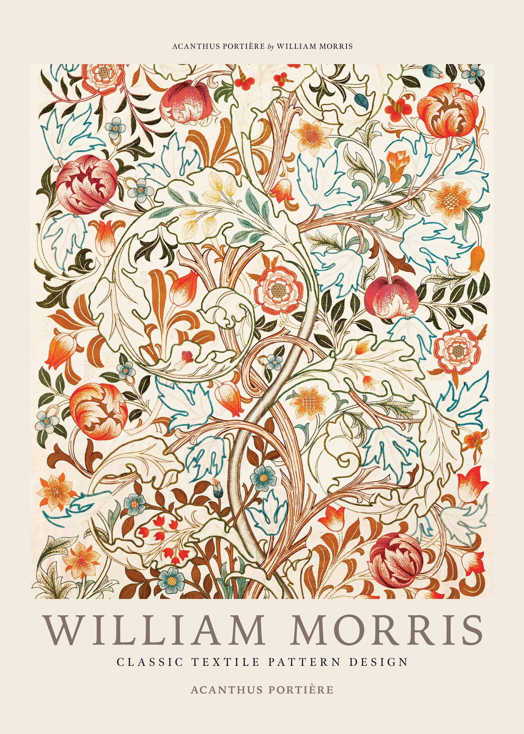 William Morris - Acanthus Portière Plakát 0