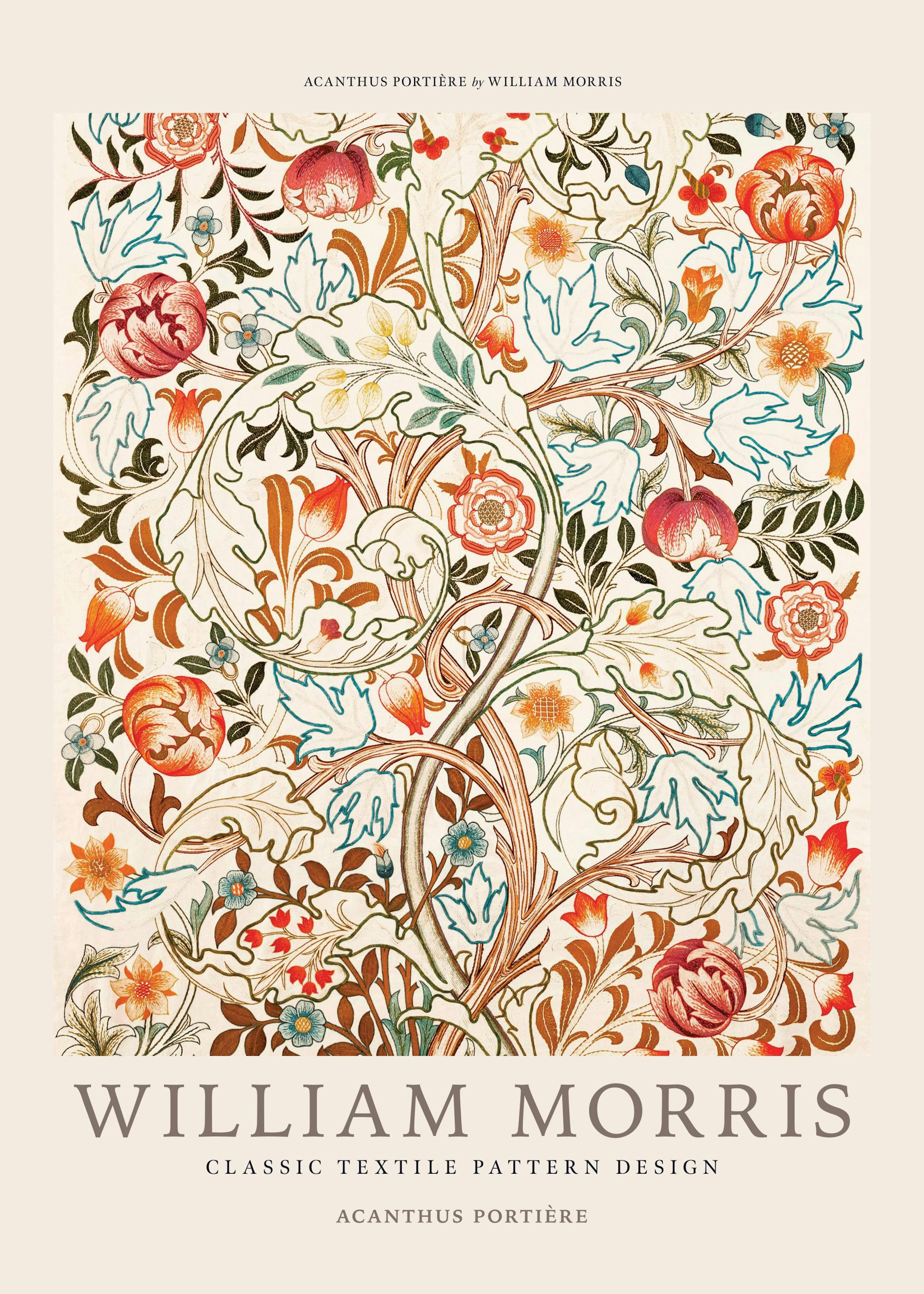 William Morris - Acanthus Portière Plakát 0