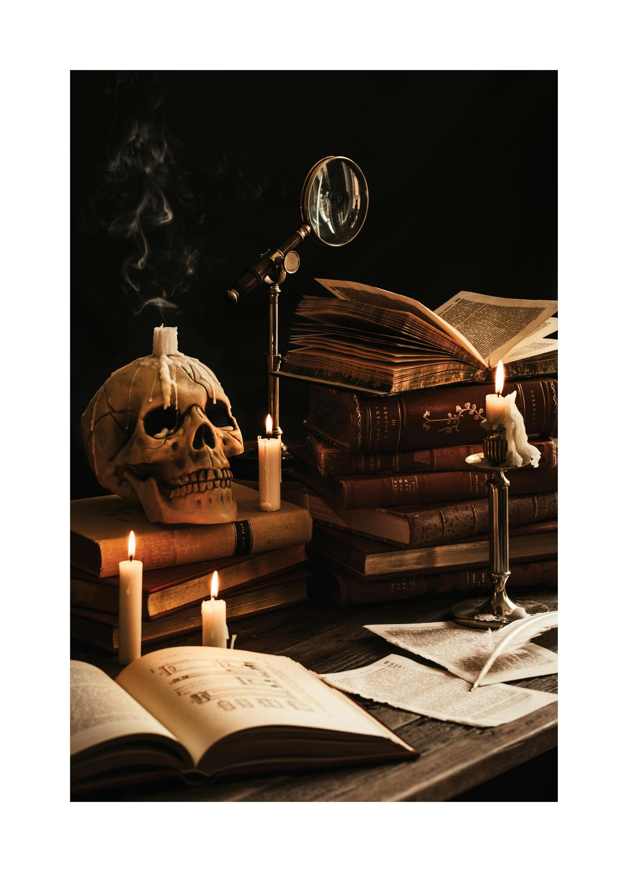 Mystieke werkplek Poster (50x70 cm) - Poster Store