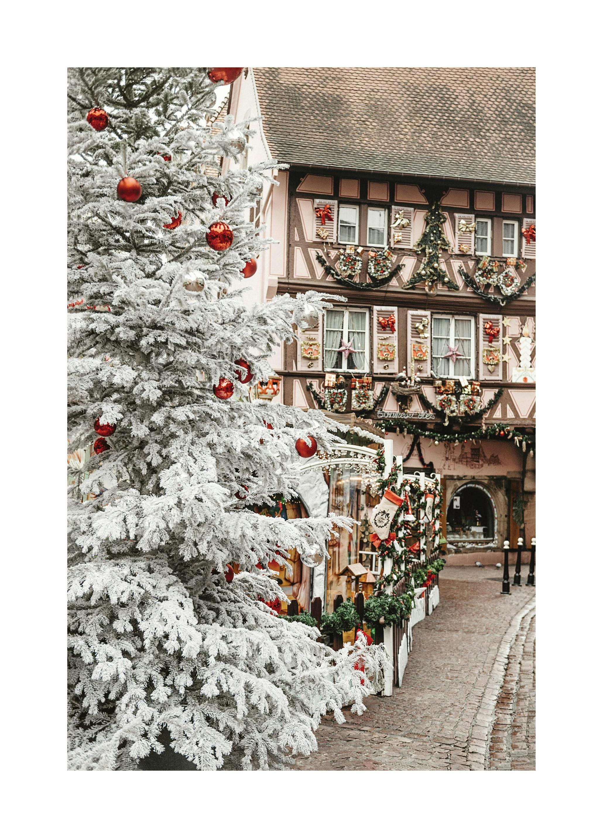Oude Stad Feestdagen Poster (50x70 cm) - Poster Store