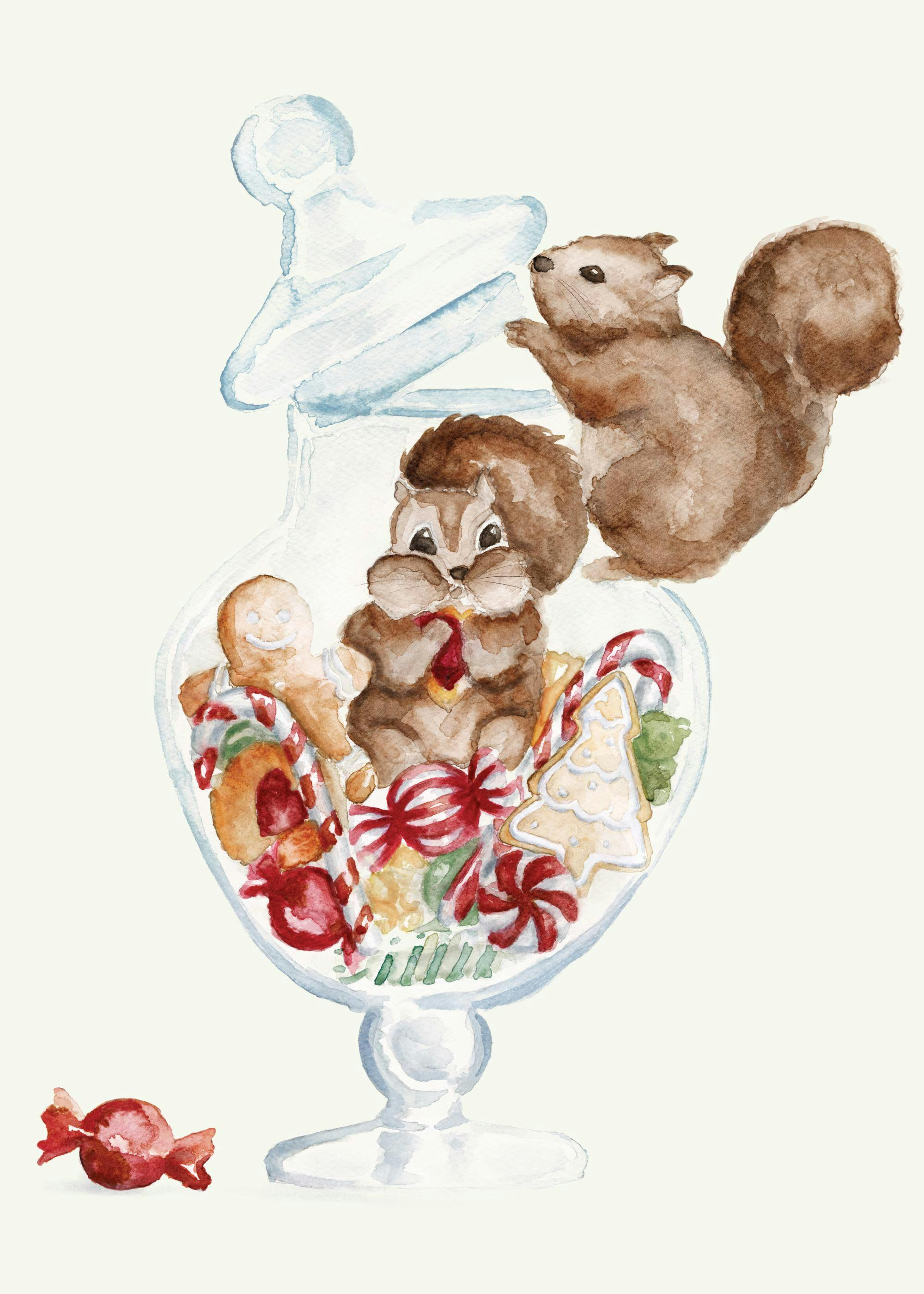 Squirrels Eating Candy Poster 0