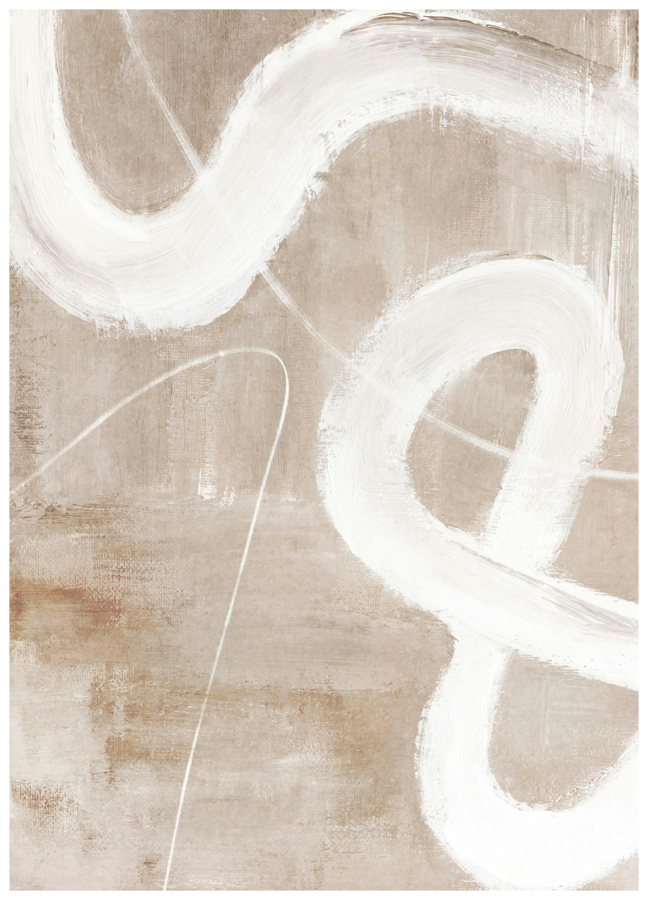 Abstracte beige nr. 1 poster (30x40 cm) - Poster Store