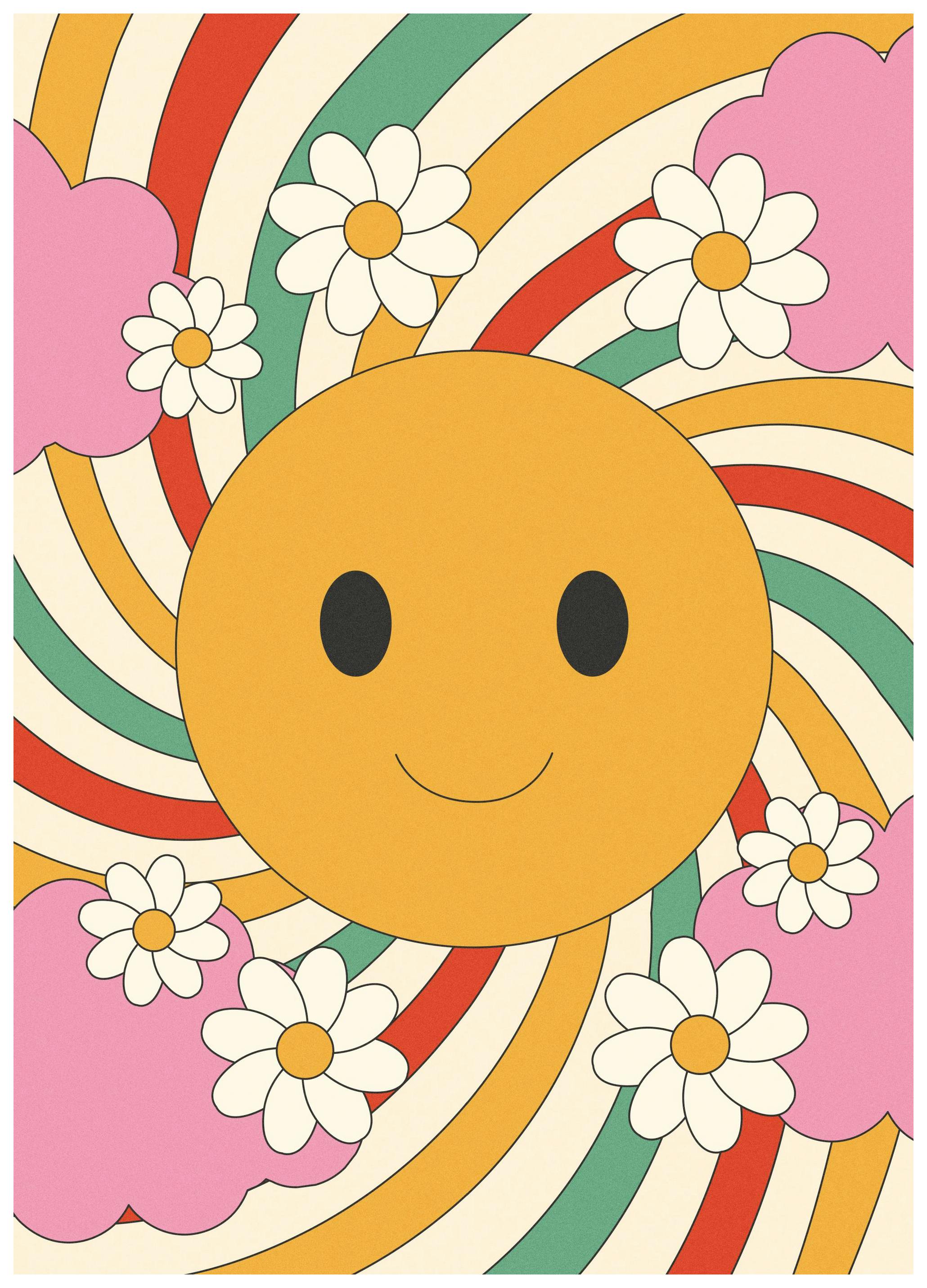 Blije vibes Poster (50x70 cm) - Poster Store