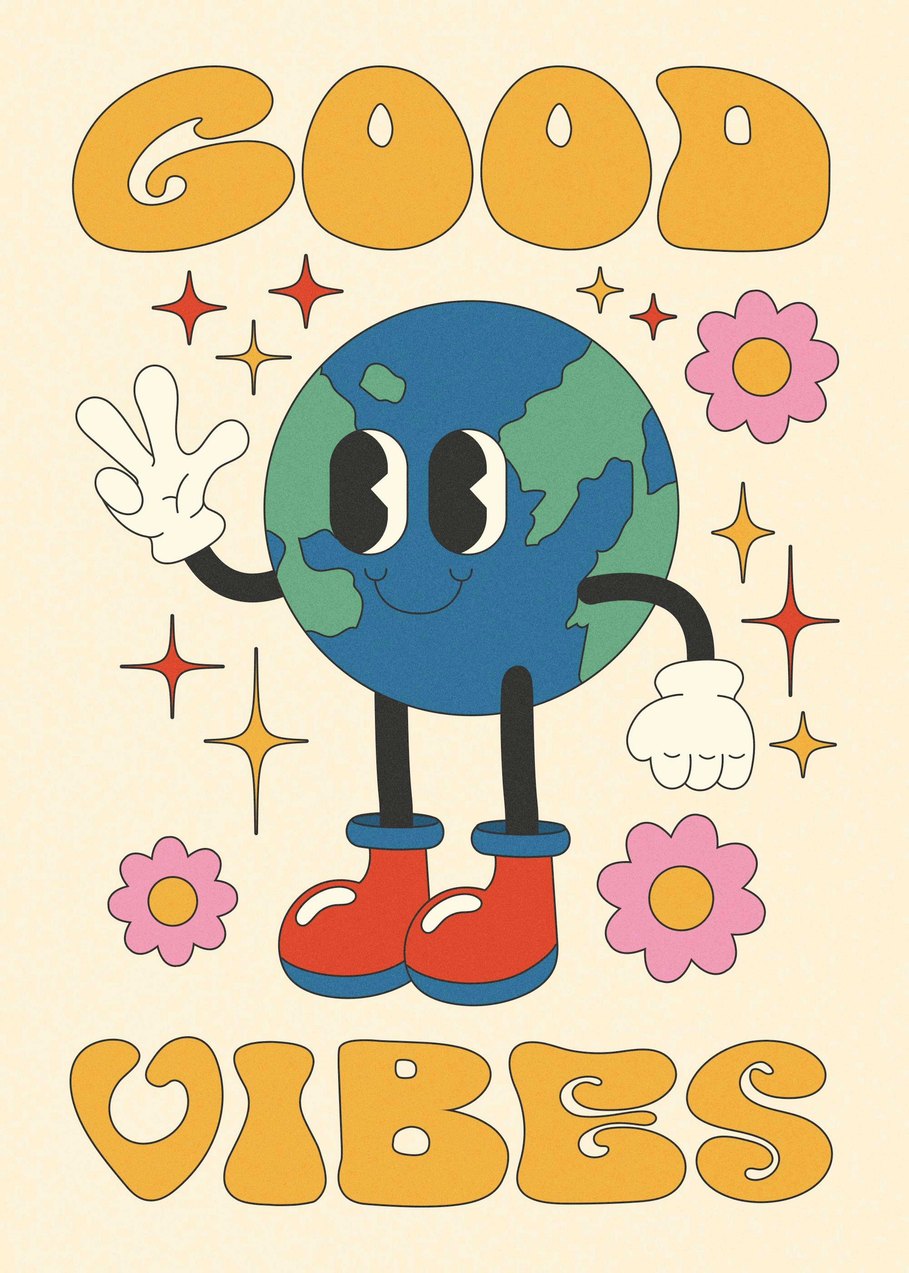 Good Vibes Planet Poster 0