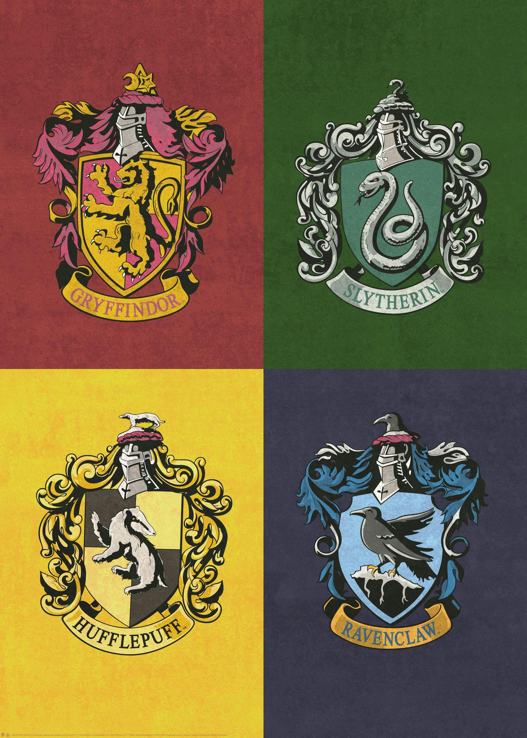 Harry Potter™ - House Crests Poster 0