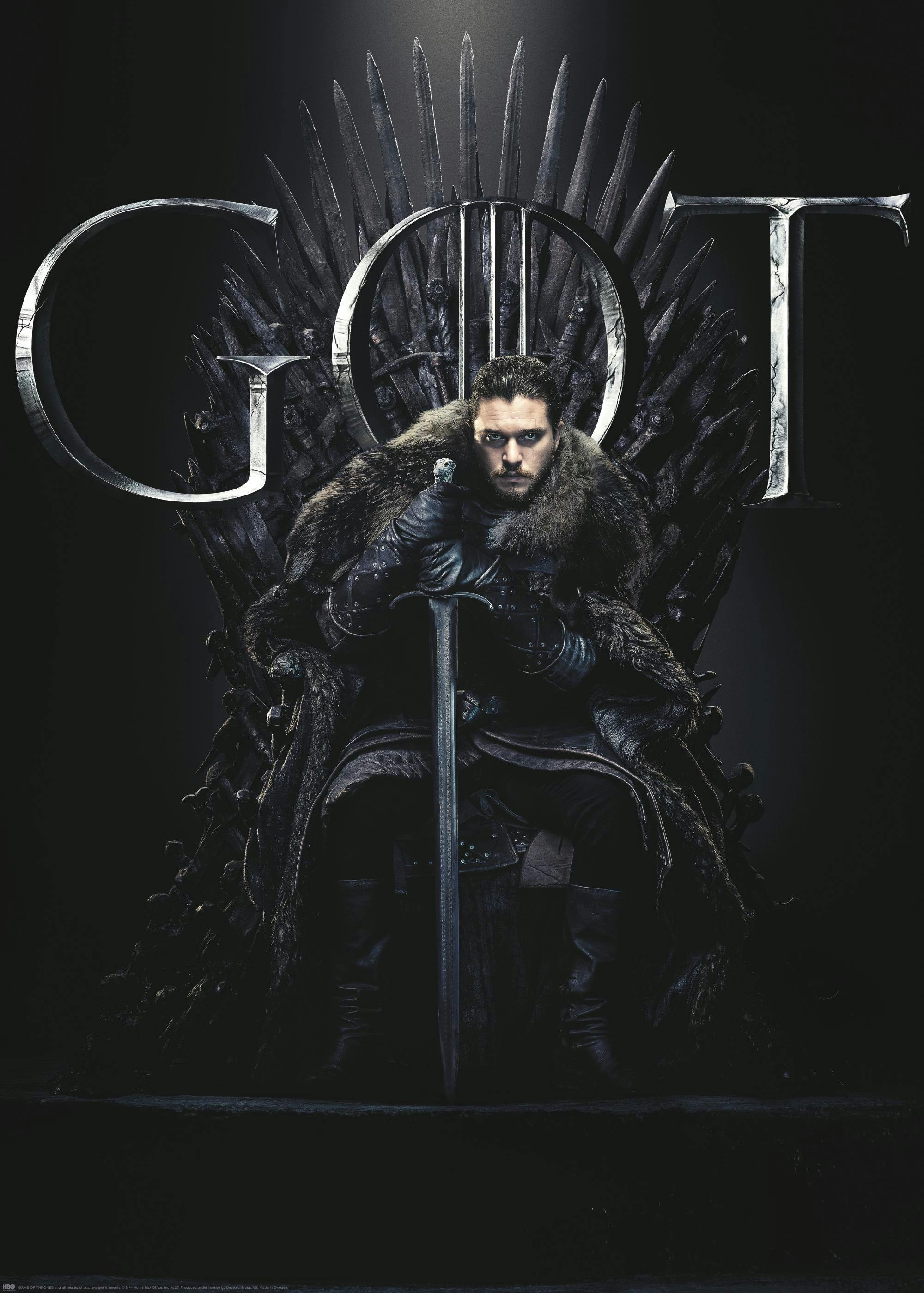 Game of Thrones™ - Jon Snow on the Throne Poster 0