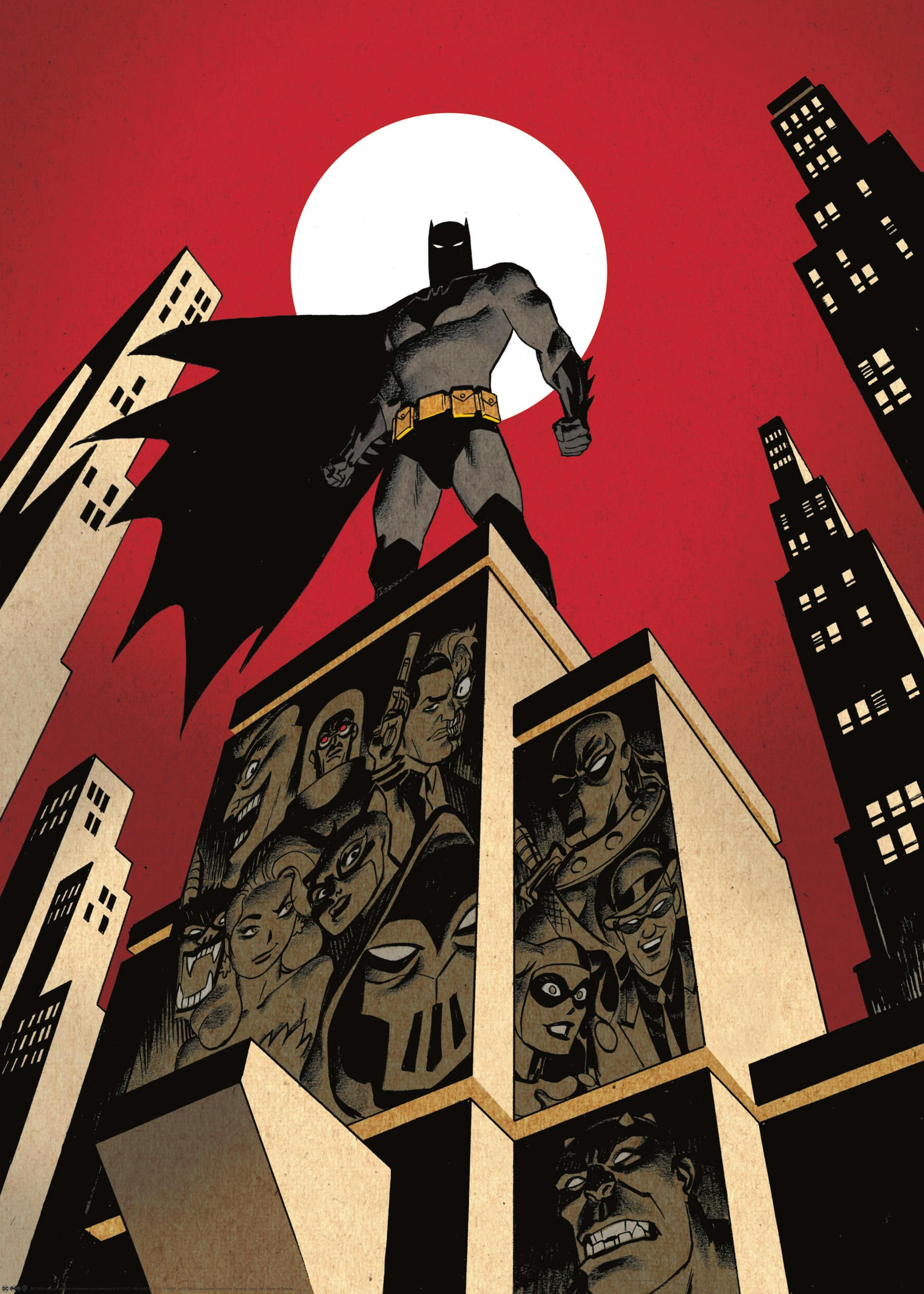 Batman™ - Villain Skyline Poster 0