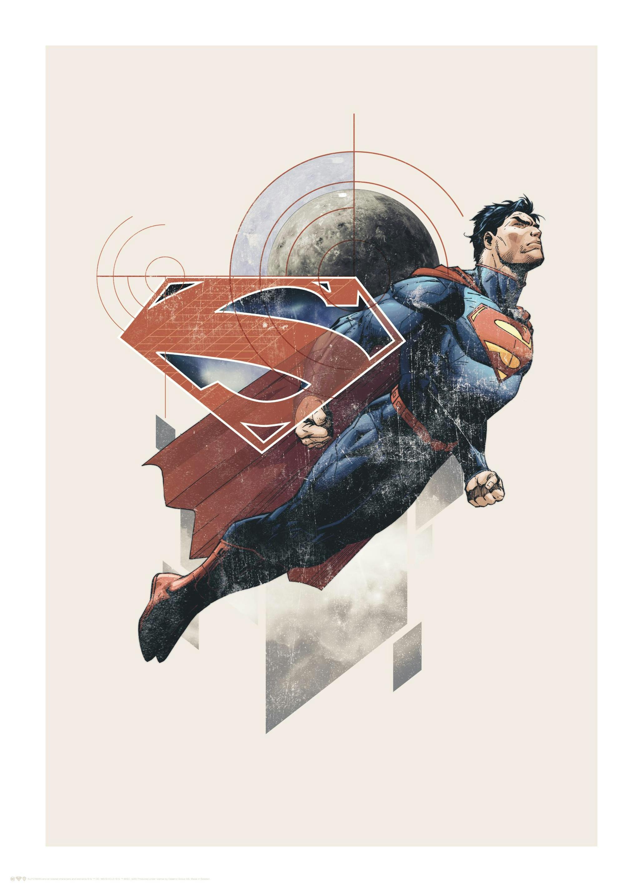 Superman™ - Vintage Poster (30x40 cm) - Poster Store