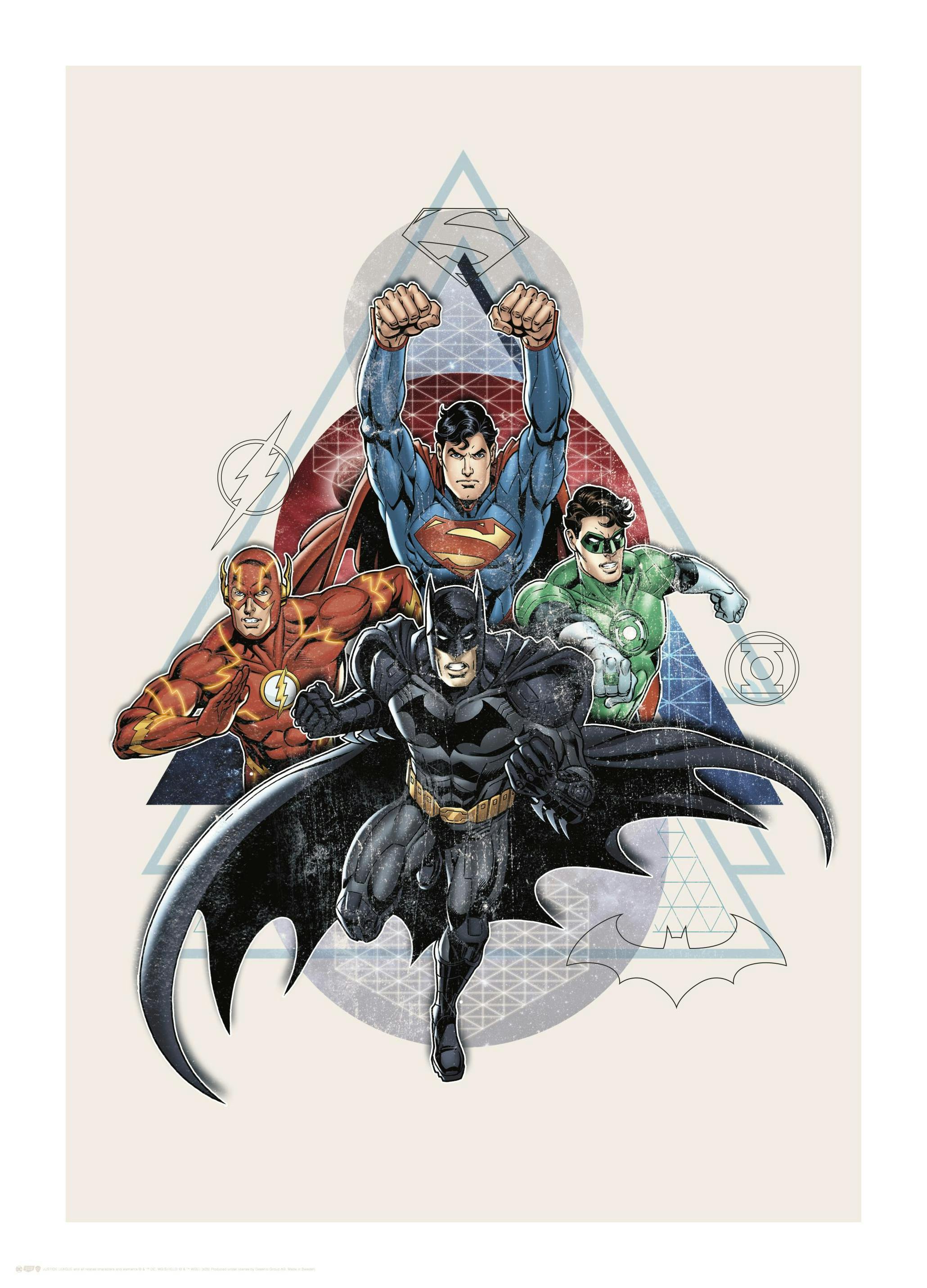 Justice League™ - Vintage Affiche (30x40 cm) - Poster Store