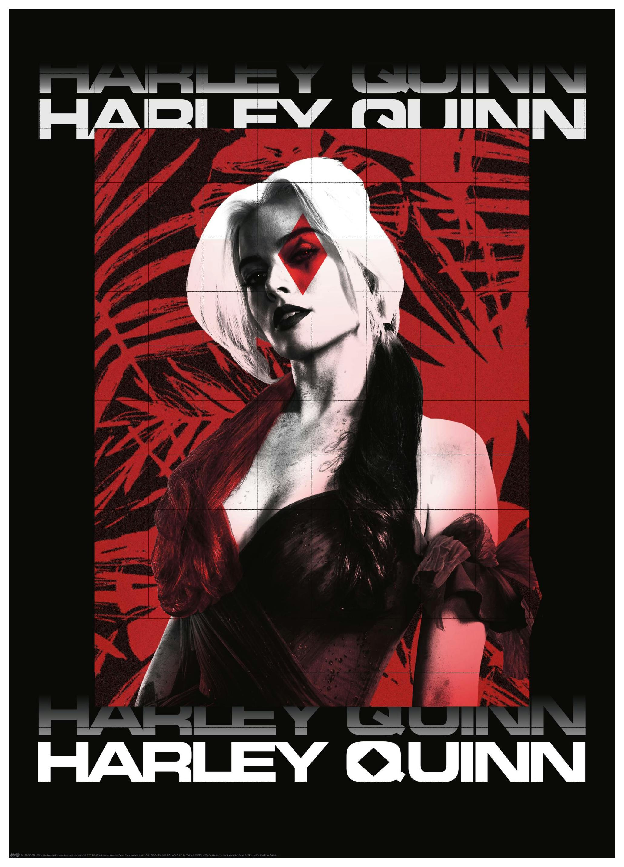 Harley Quinn™ - Red and Black Plakat (30x40 cm) - Poster Store