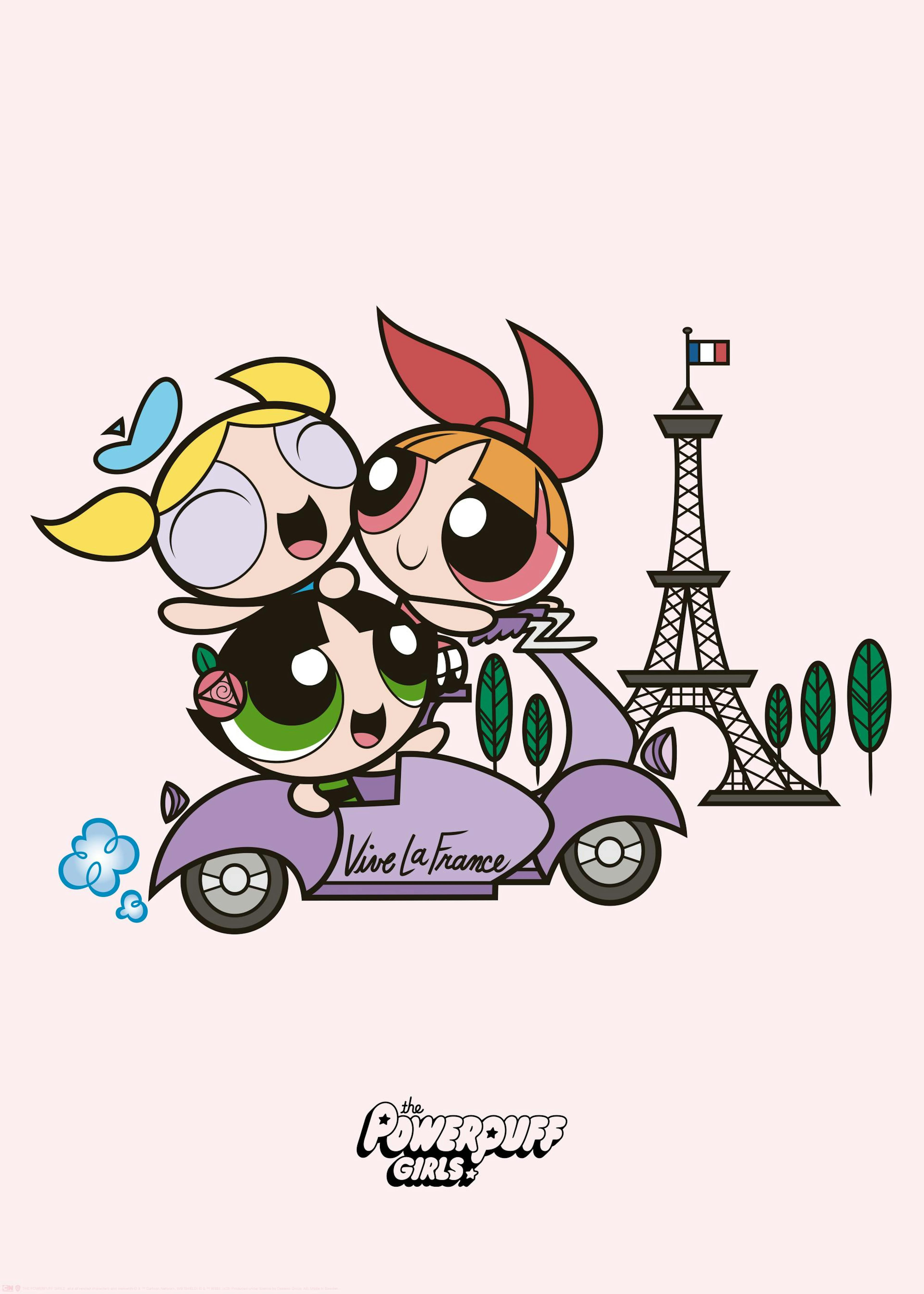 The Powerpuff Girls™ In Paris Poster 0