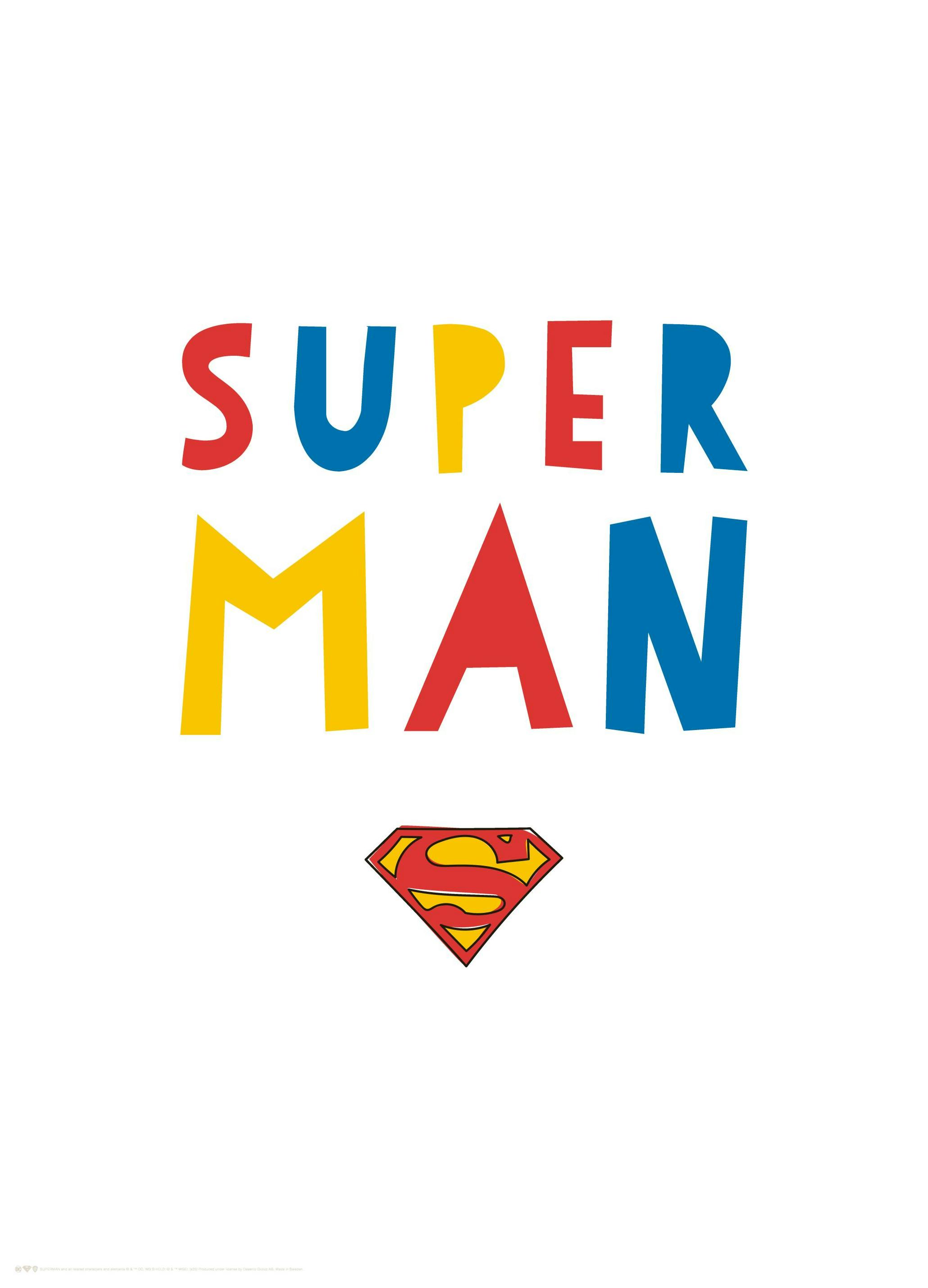 Superman™ - Playful Poster (30x40 cm) - Poster Store