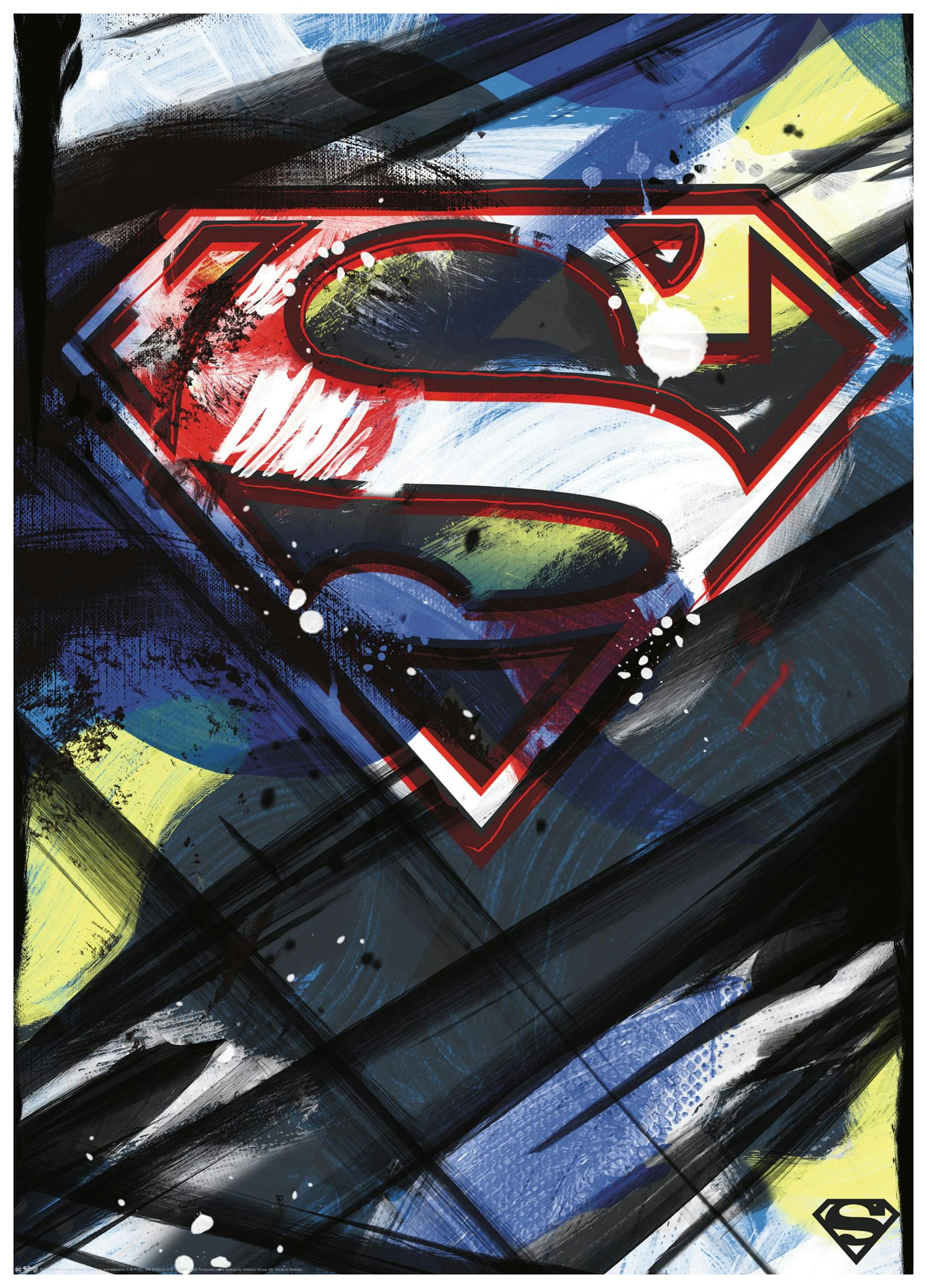 Superman™ - Logo Painting Poster (30x40 cm) - Poster Store