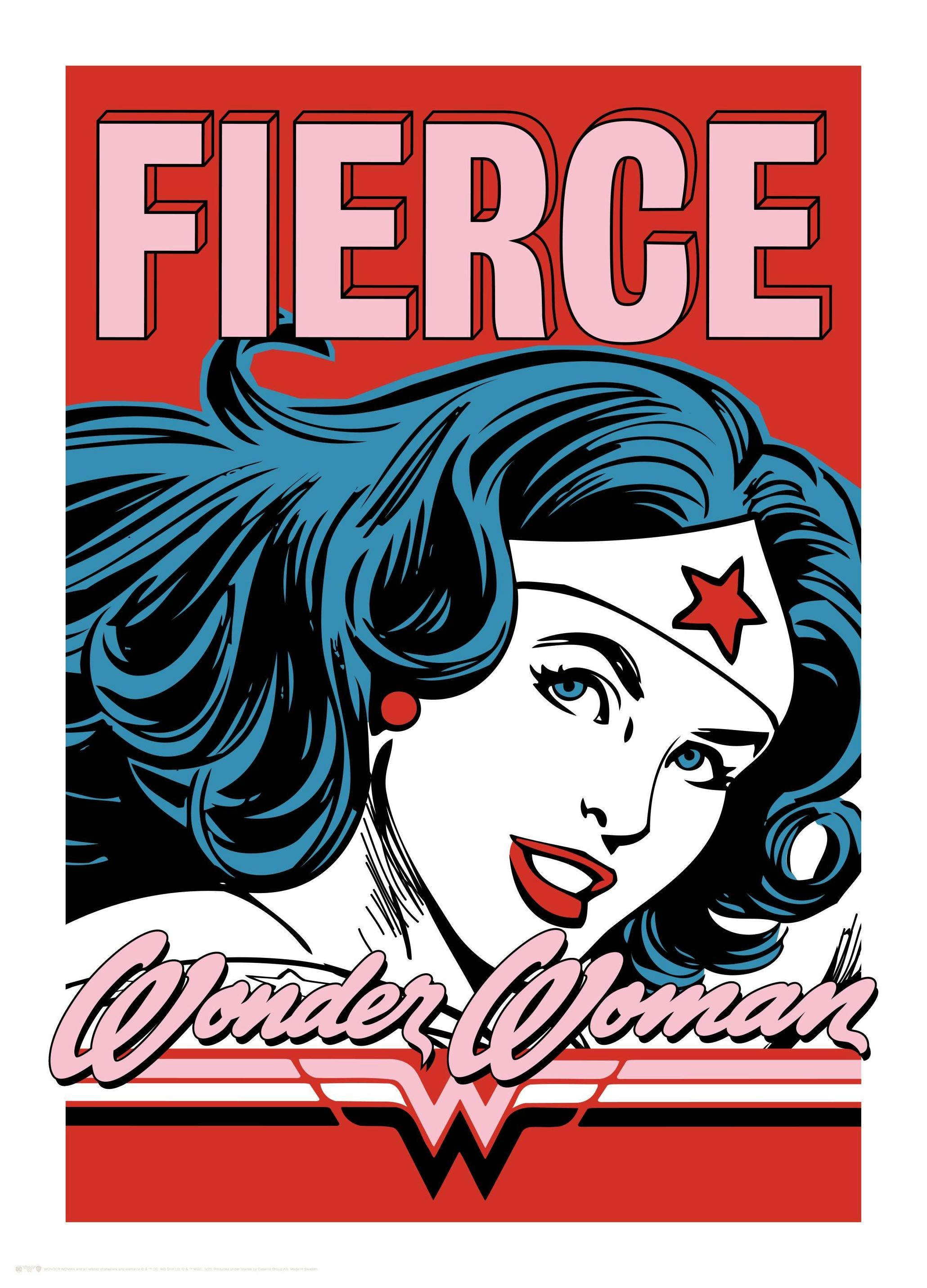 Wonder Woman™ - Vintage Affiche (30x40 cm) - Poster Store