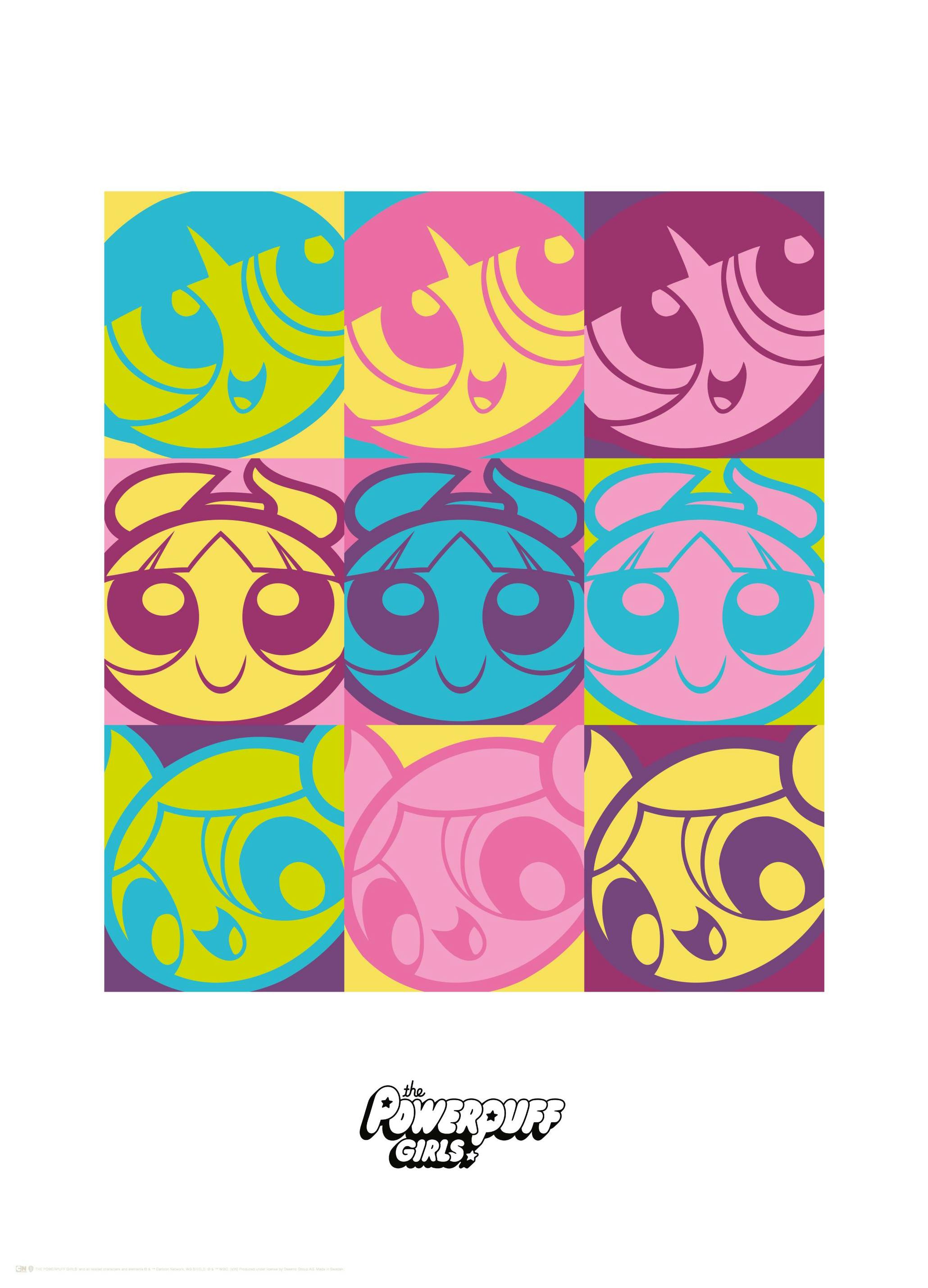 The Powerpuff Girls™ Pop Art Poster (50x70 cm) - Poster Store