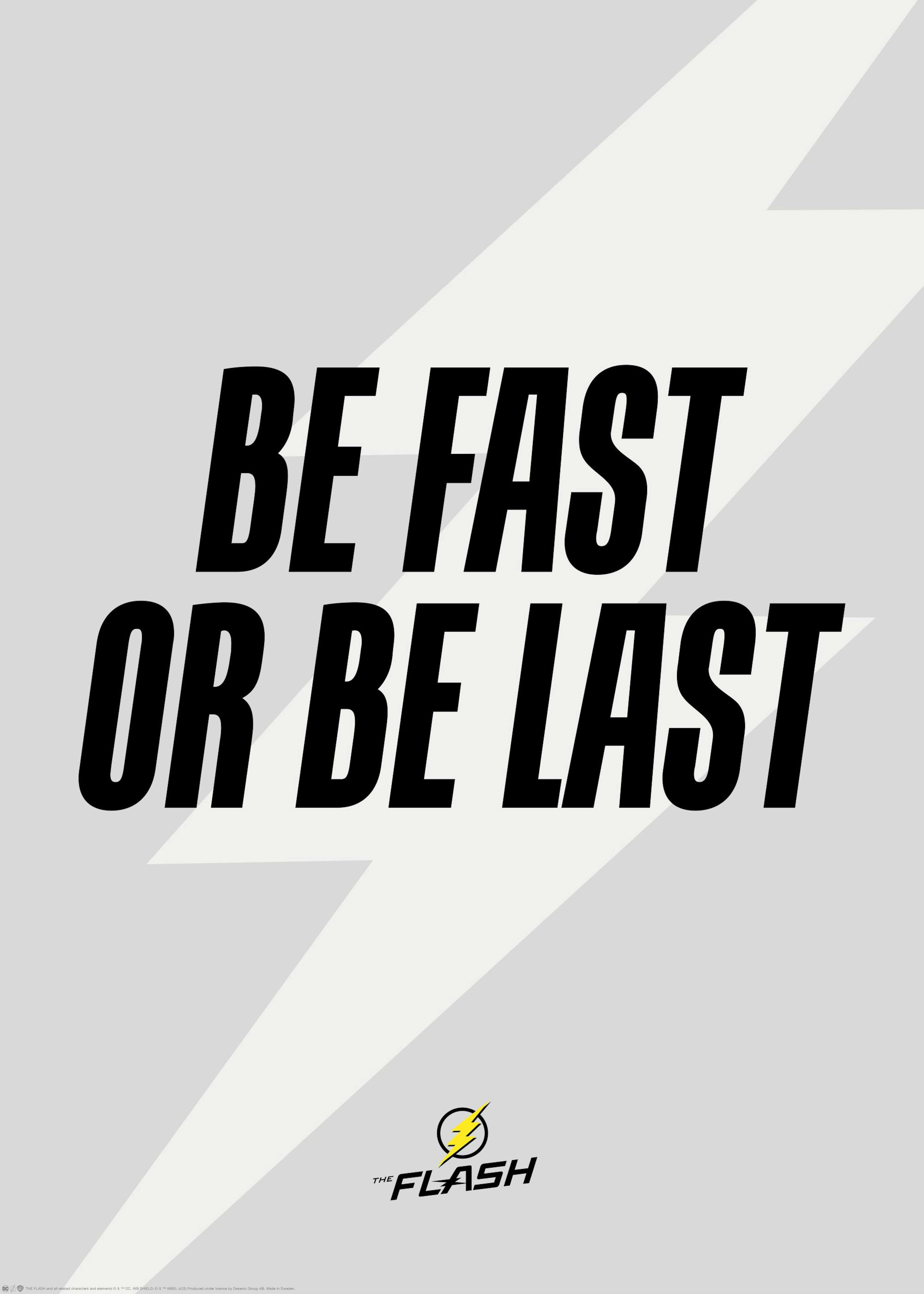 The Flash™ - «Be Fast or Be Last» póster 0