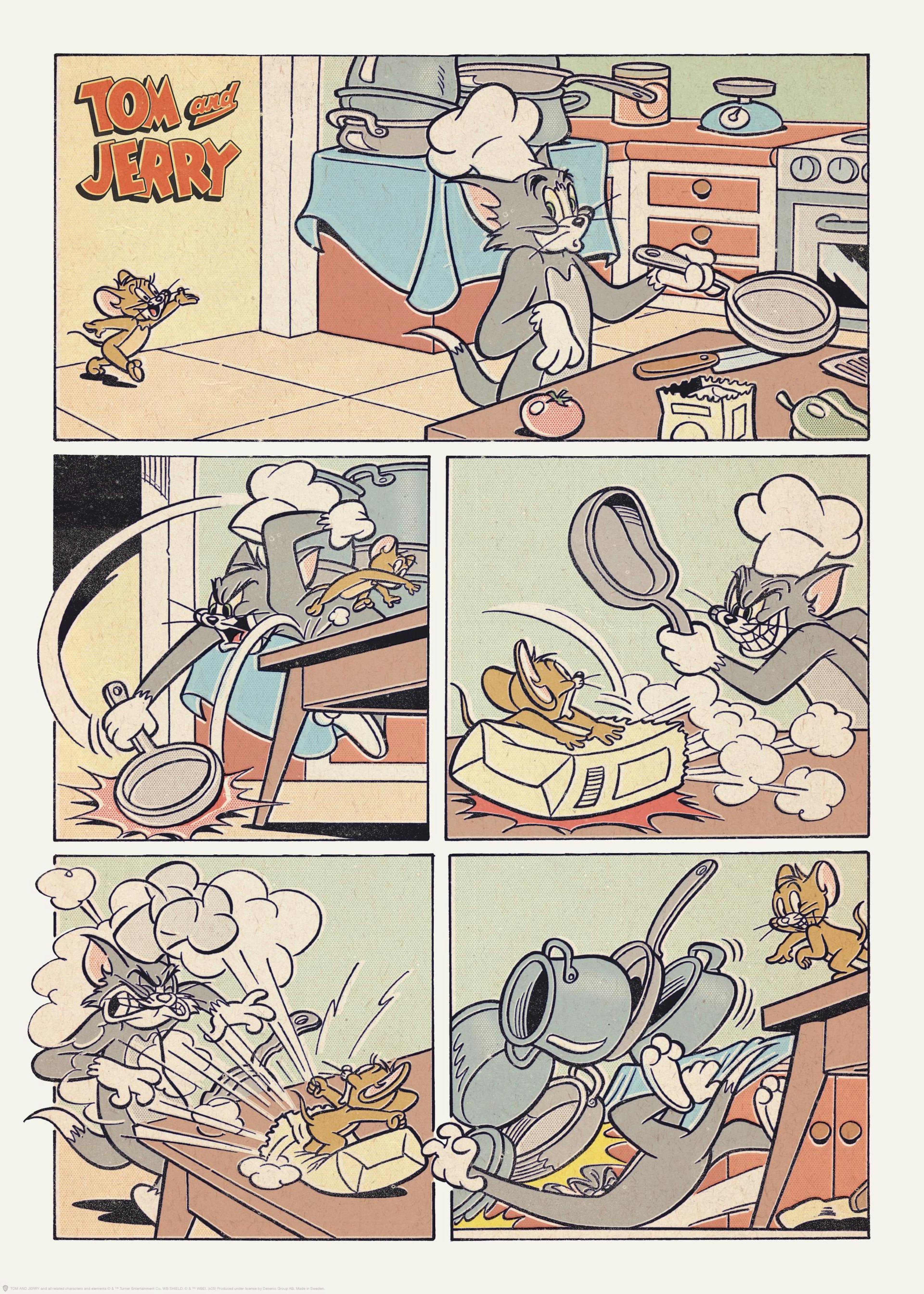 Tom & Jerry™ - Retro Buch Poster 0