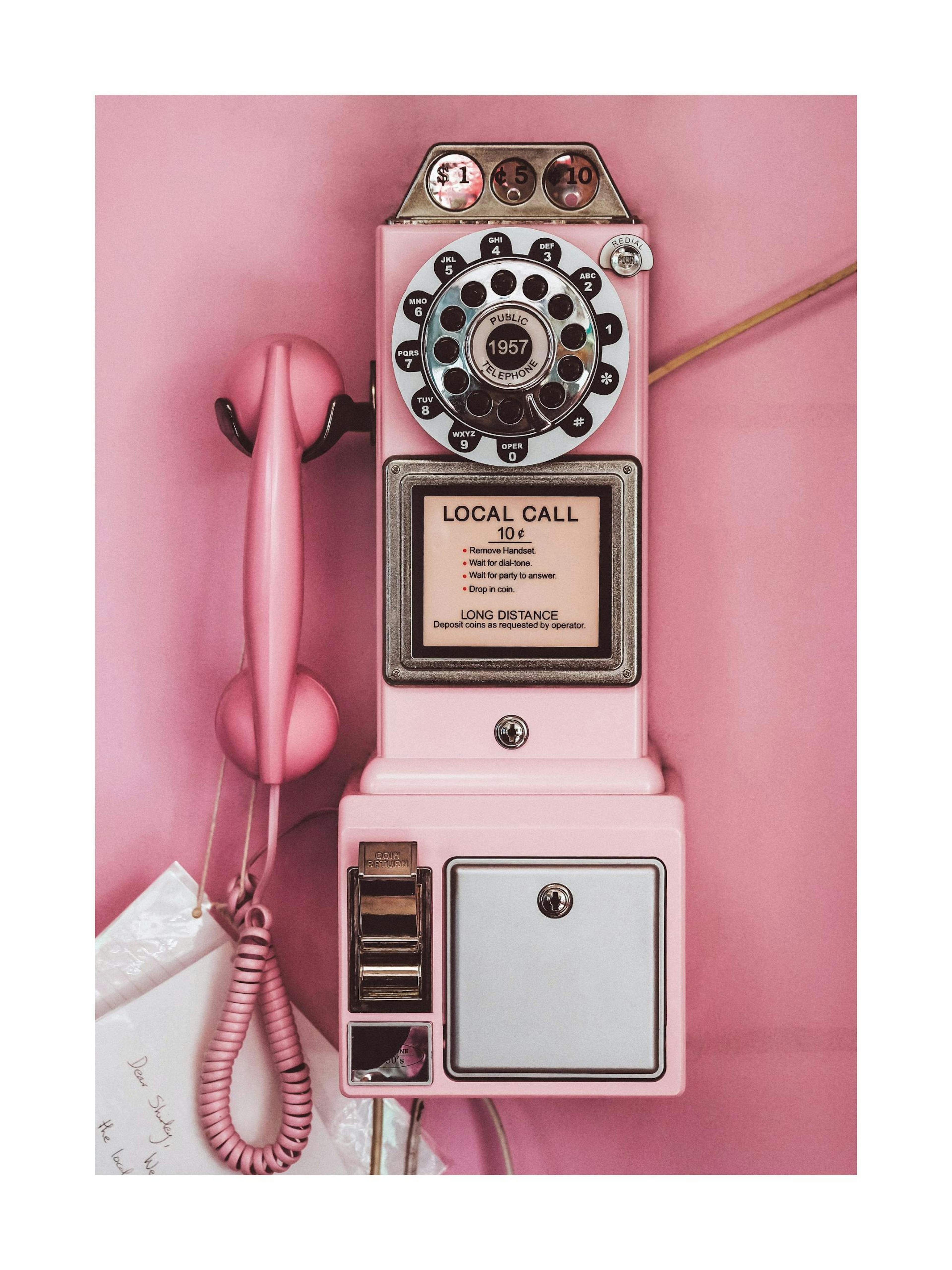 Pink Pay Phone Poster thumbnail