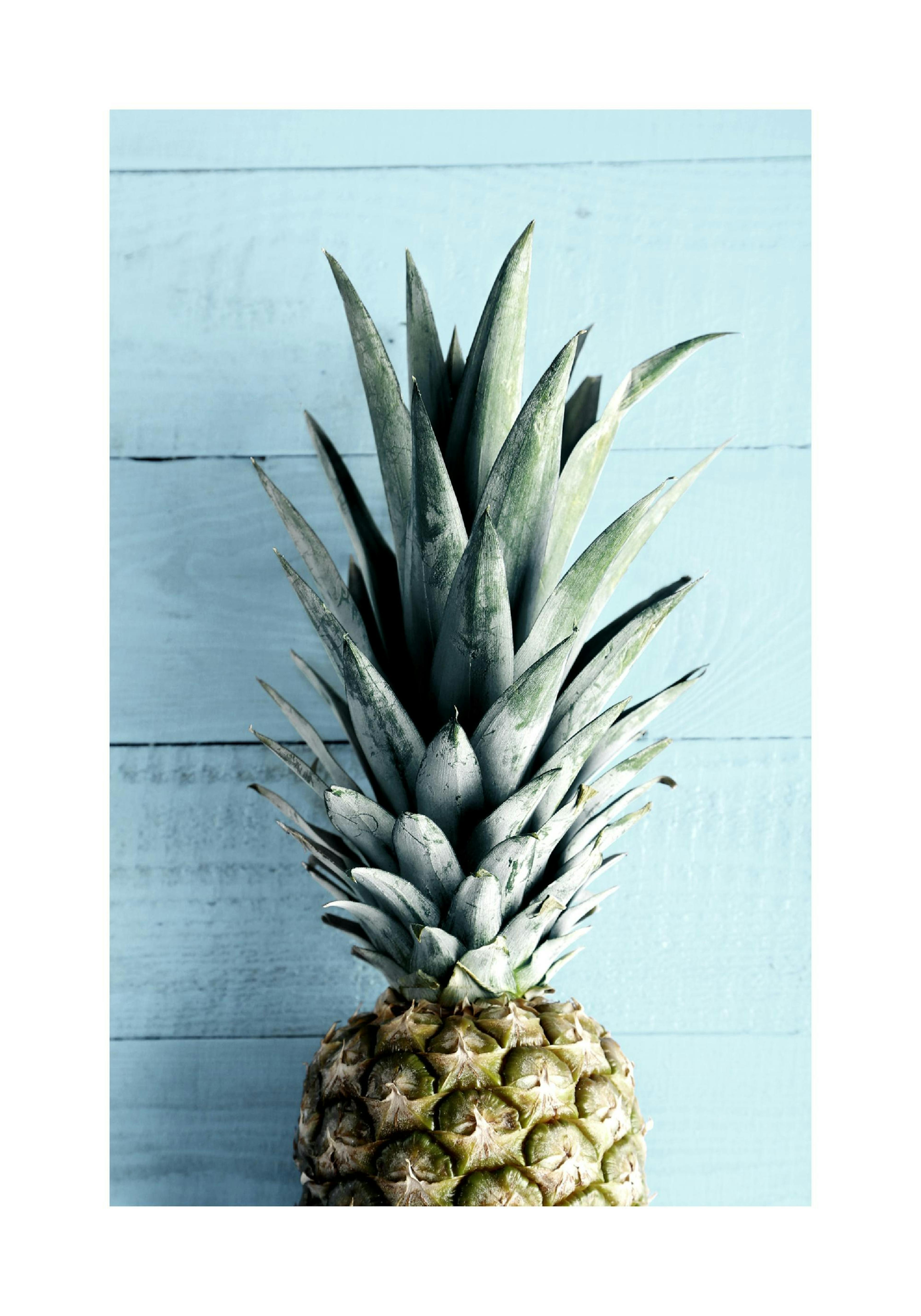 Blue Wall Pineapple Poster thumbnail