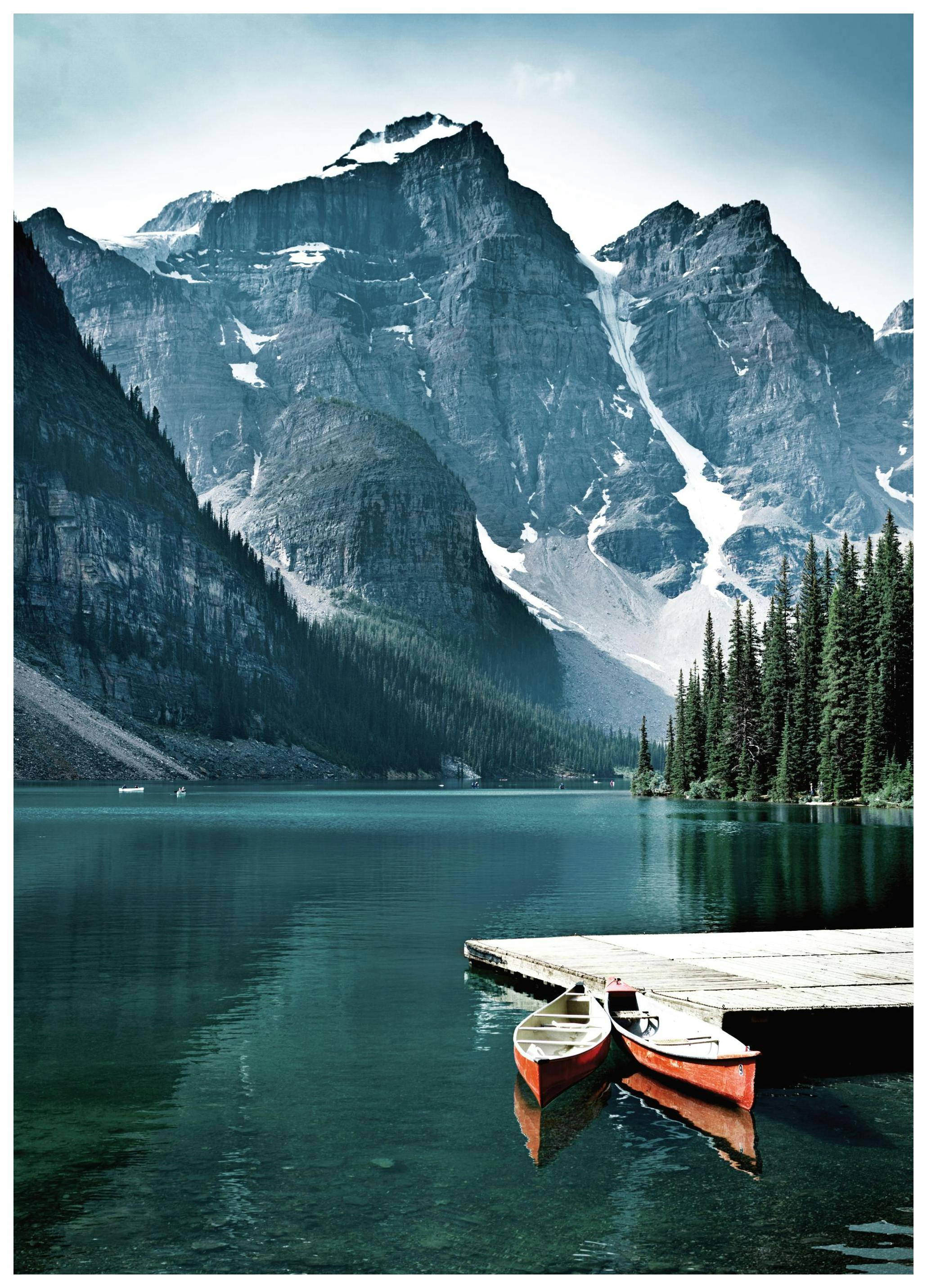 Canoes in the Lake Poster (50x70 cm) - Poster Store