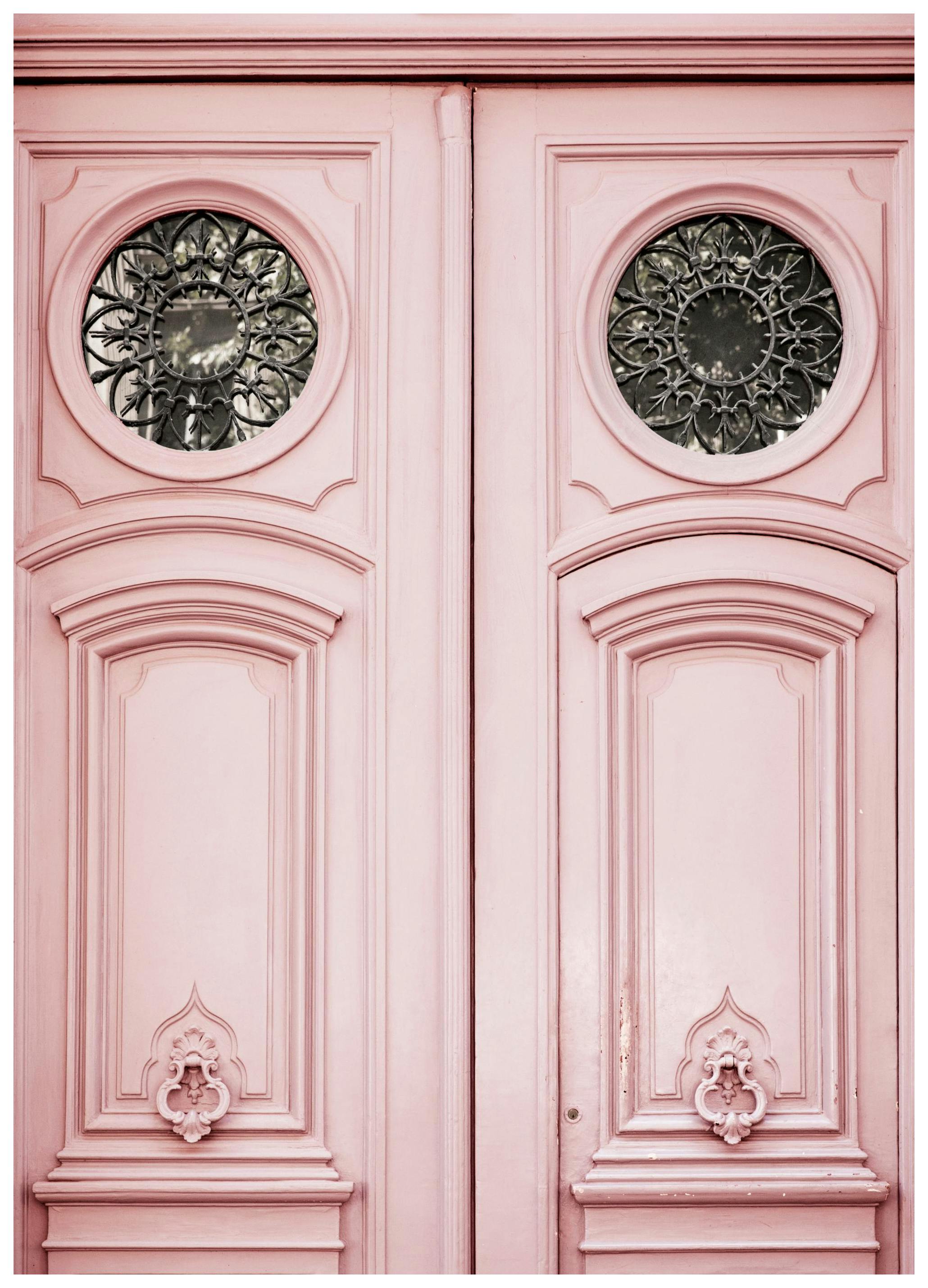 Pink Door Poster (21x30 cm) - Poster Store
