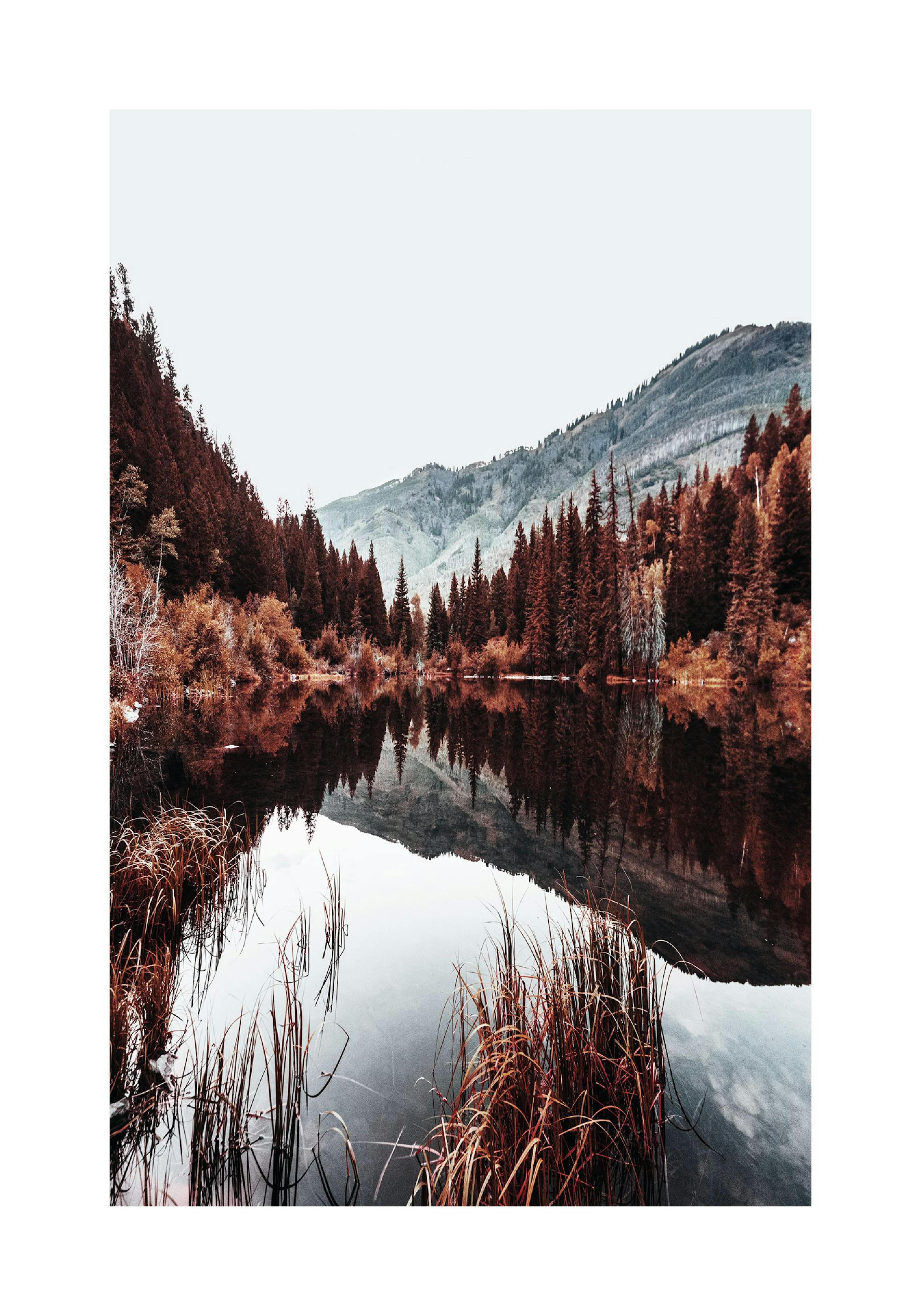 Lake by the Mountains Poster thumbnail