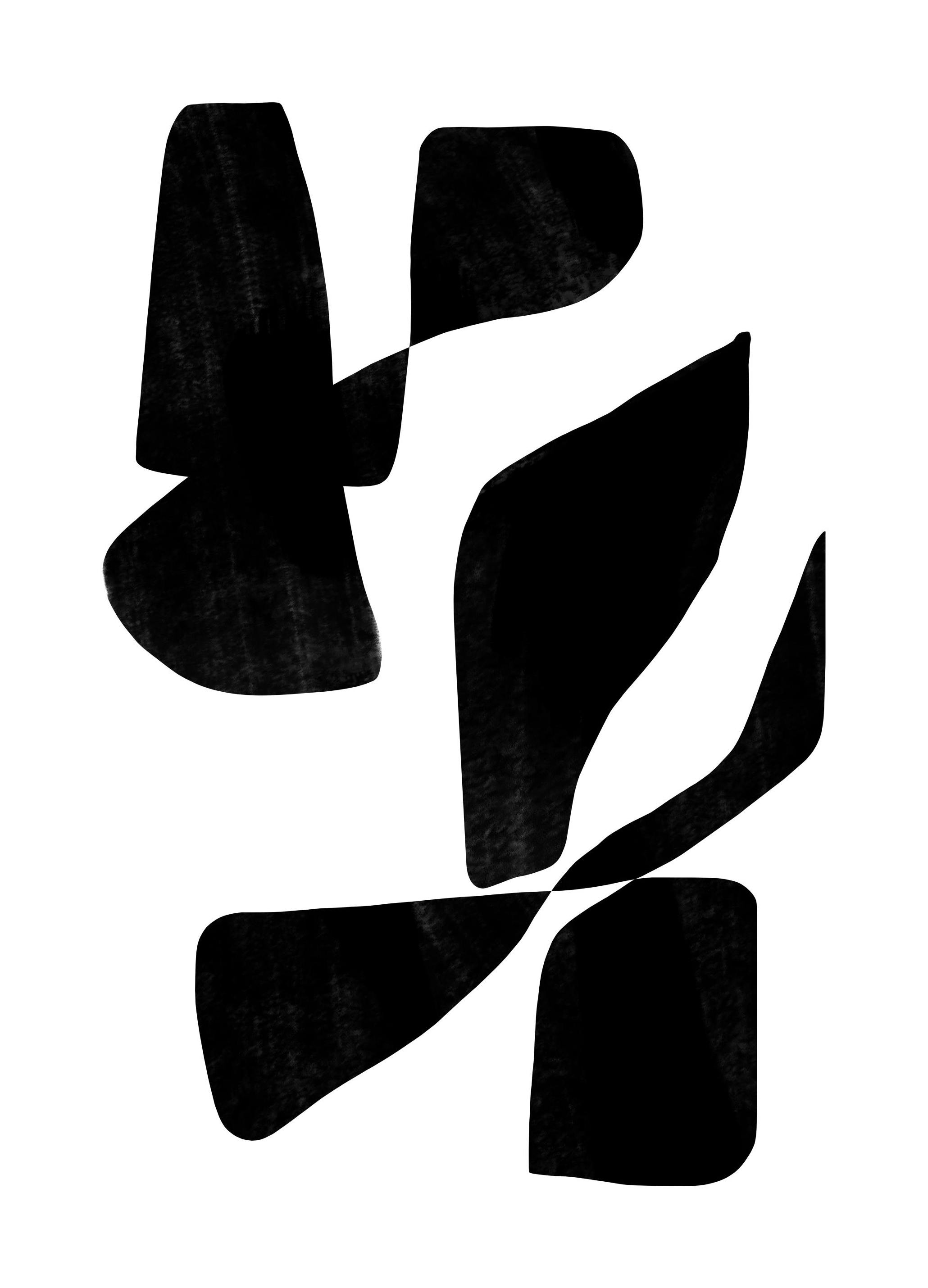 Graphique Noir Poster (50x70 cm) - Poster Store