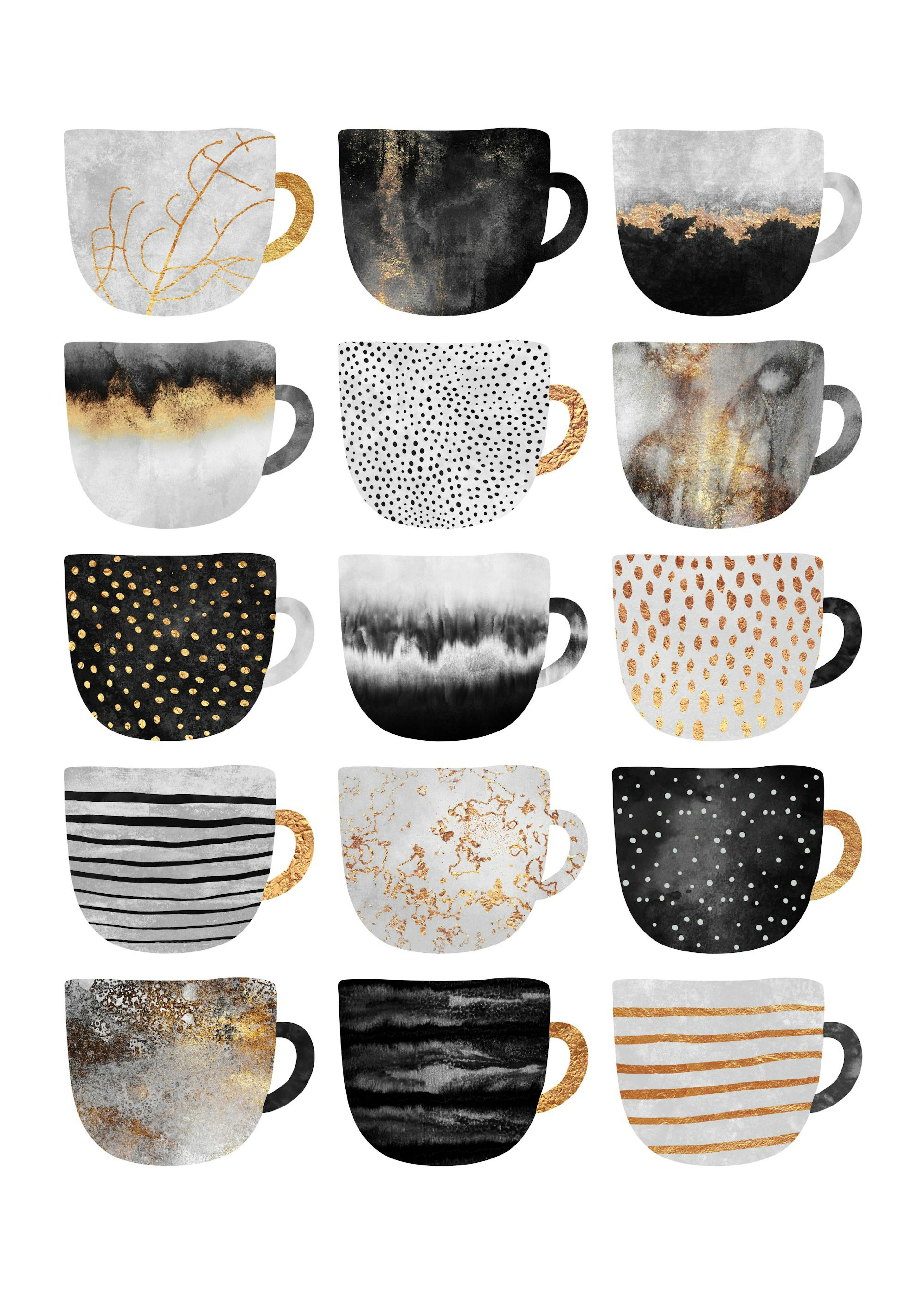 Elisabeth Fredriksson - Poster Tazze di Caffè 0