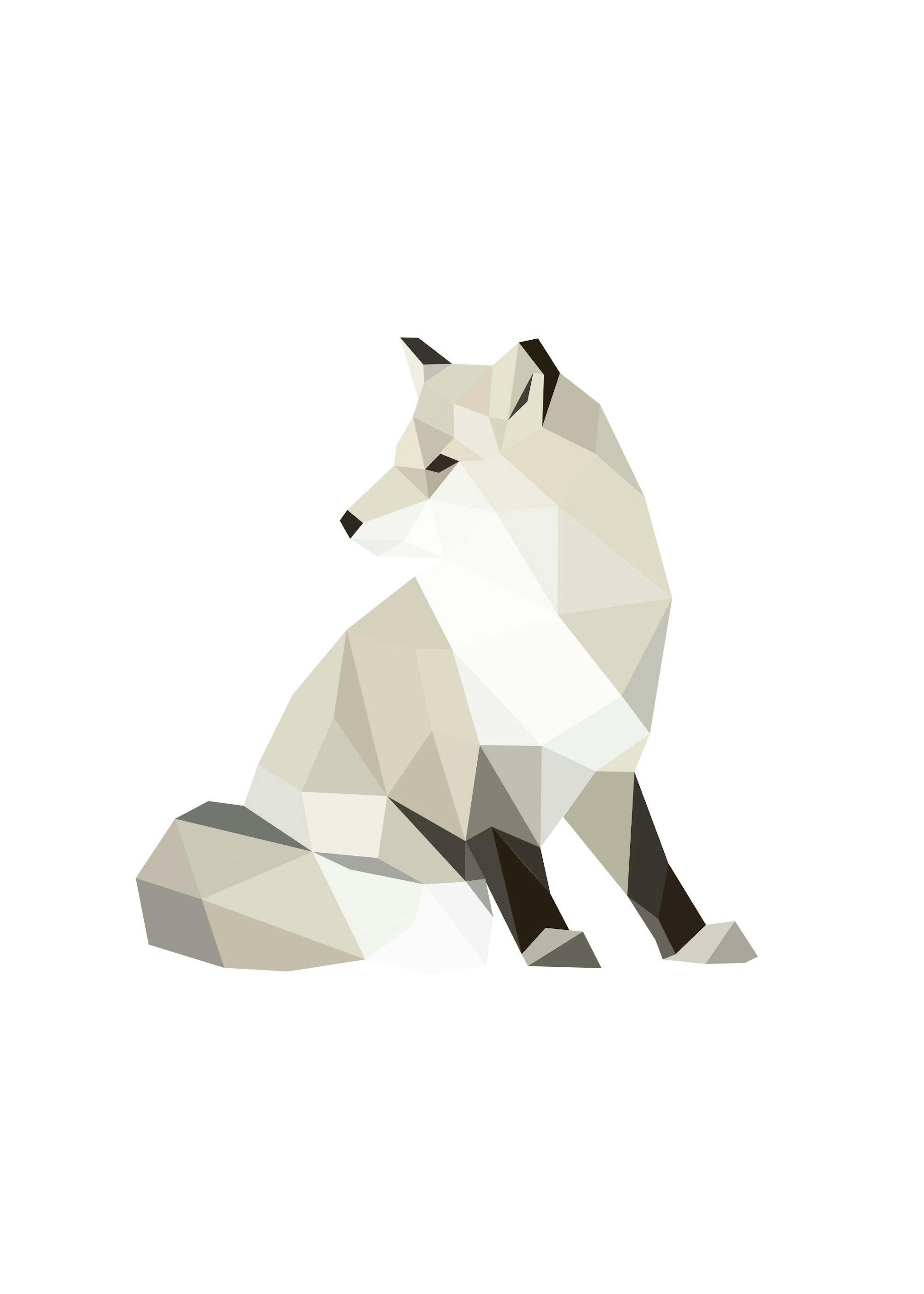 Polygon Fox Poster 0