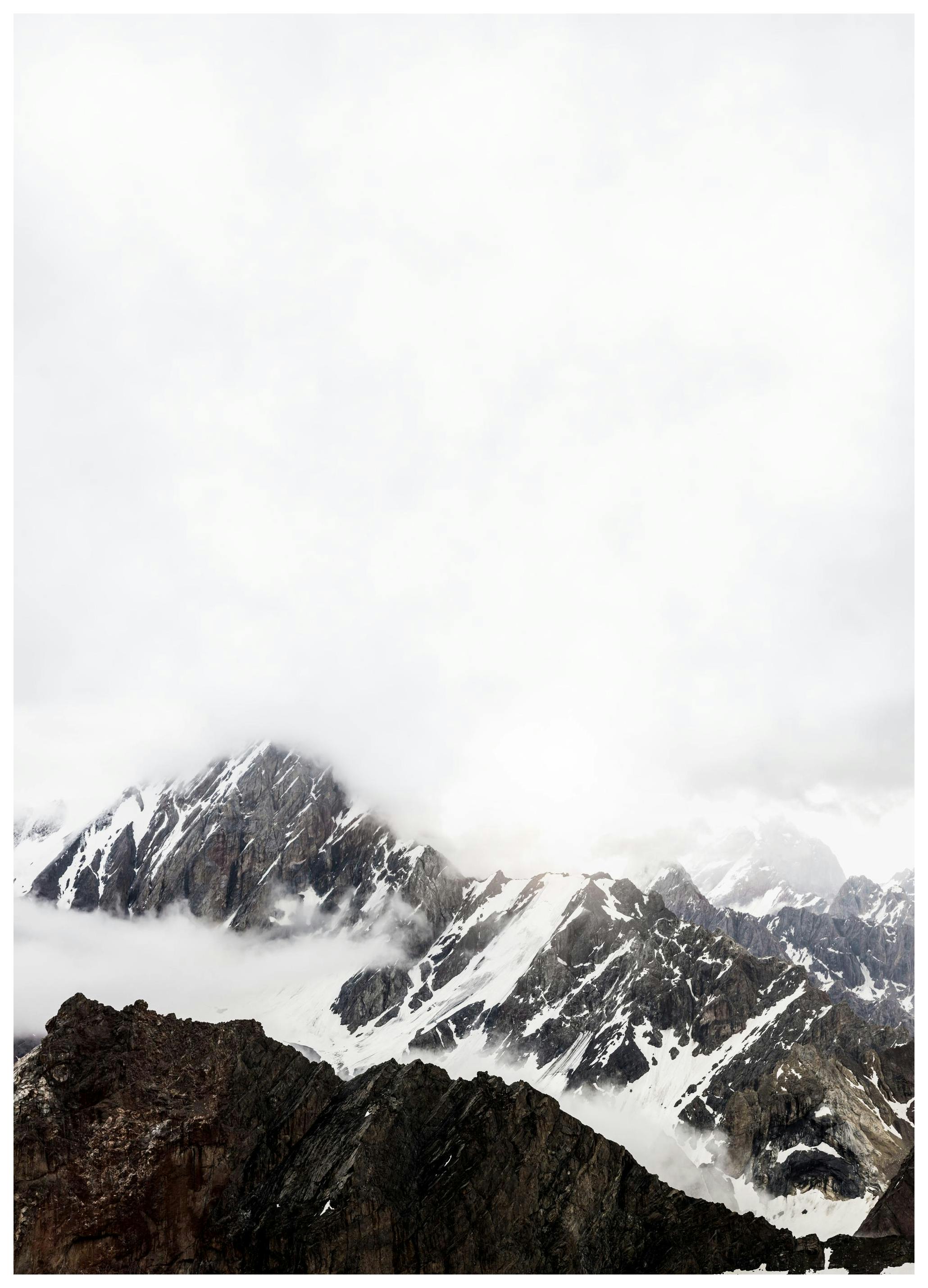 Sommets Montagneux Poster (40x50 cm) - Poster Store