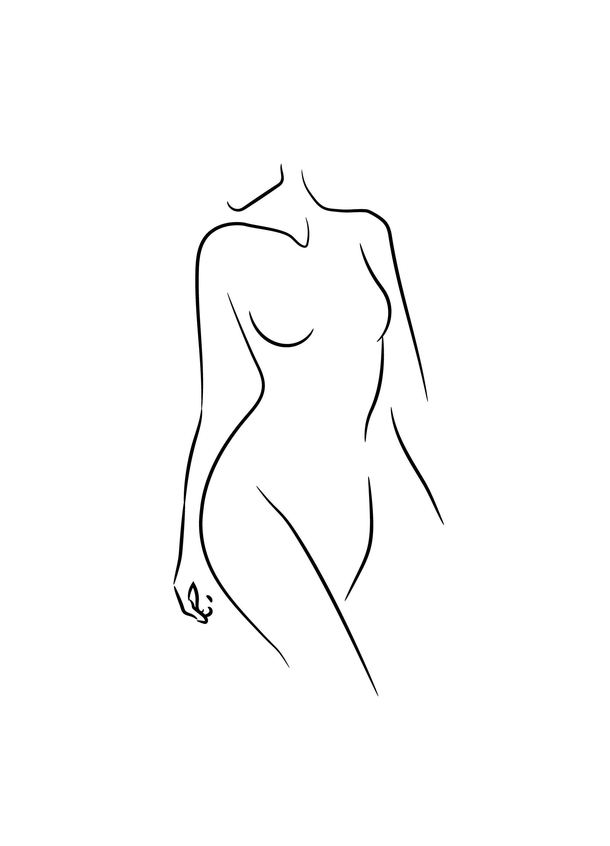 Regard de Côté Art au Trait Poster (50x70 cm) - Poster Store