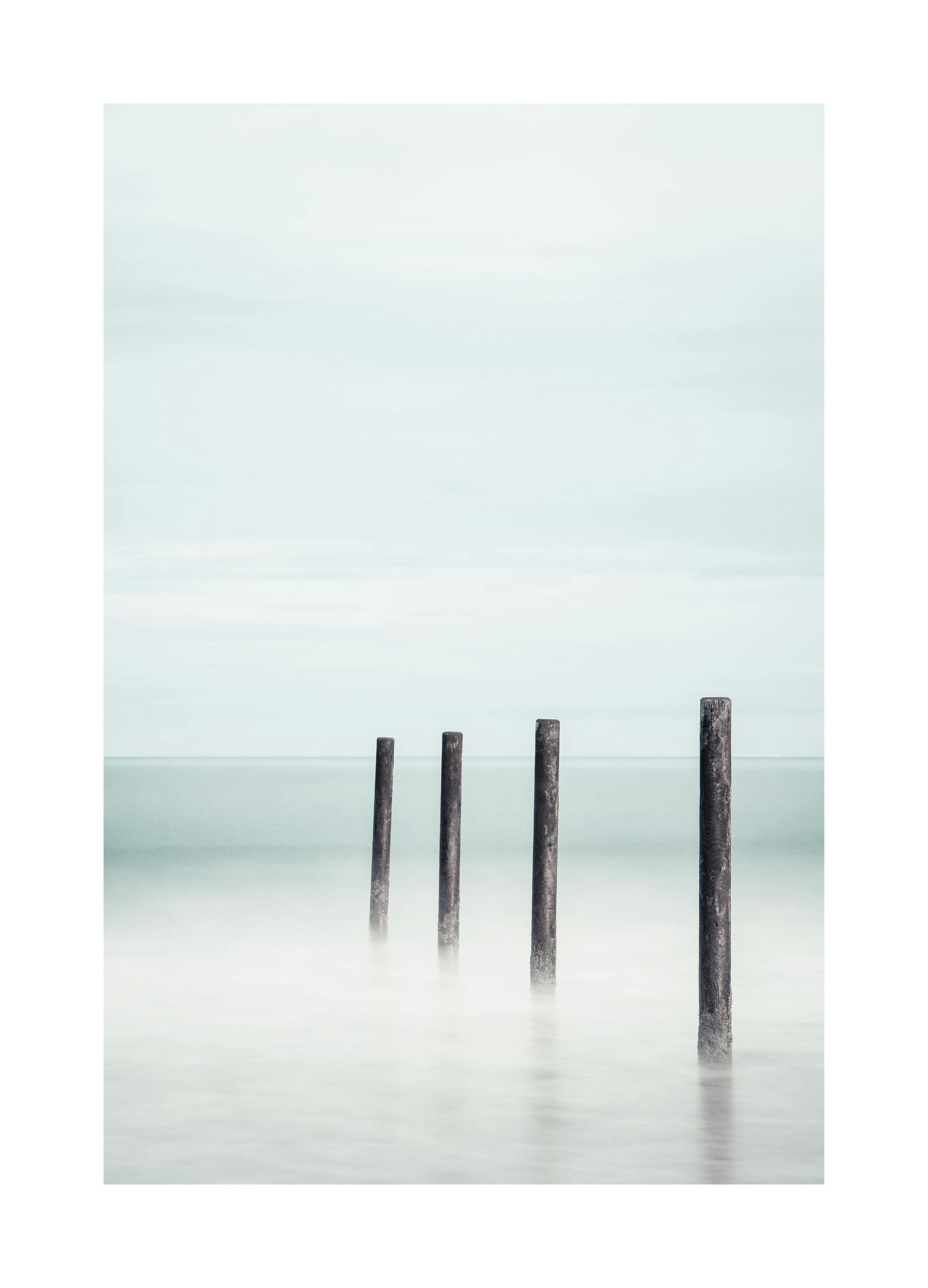 Wooden Poles Poster (50x70 cm) - Poster Store
