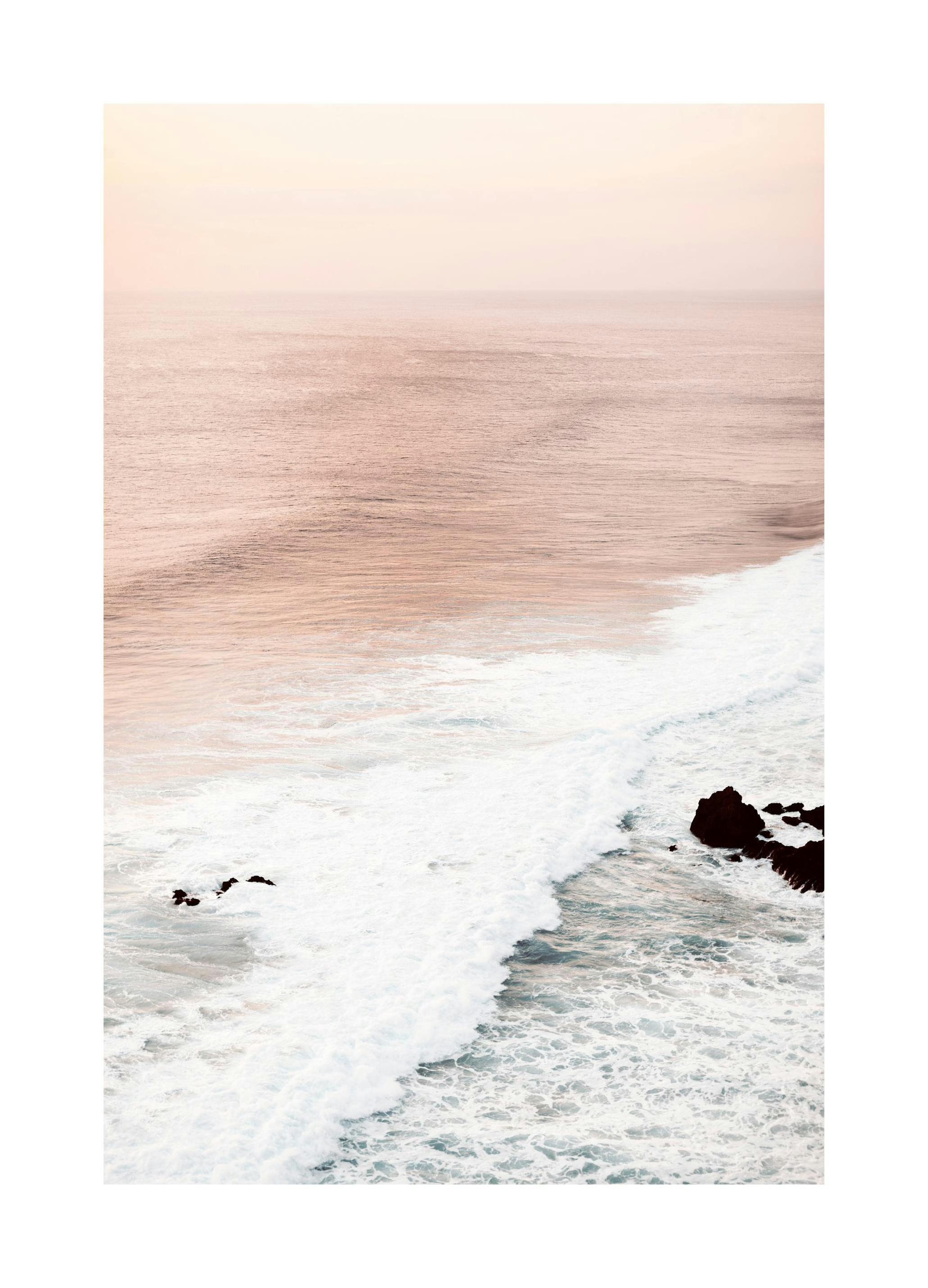 Pastel Waves Poster (40x50 cm) - Poster Store