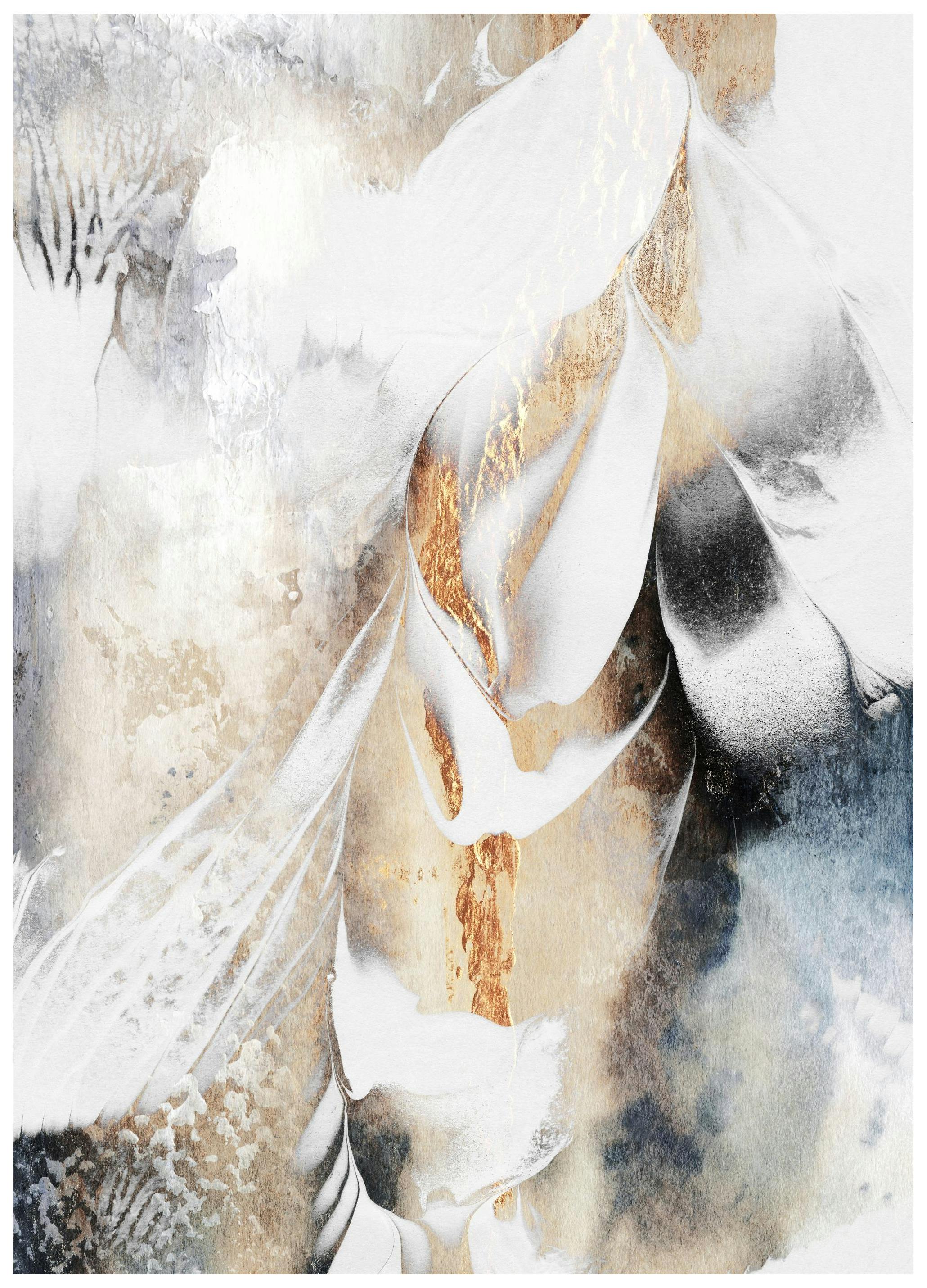 Black And Gold Veins Poster (50x70 cm) - Poster Store