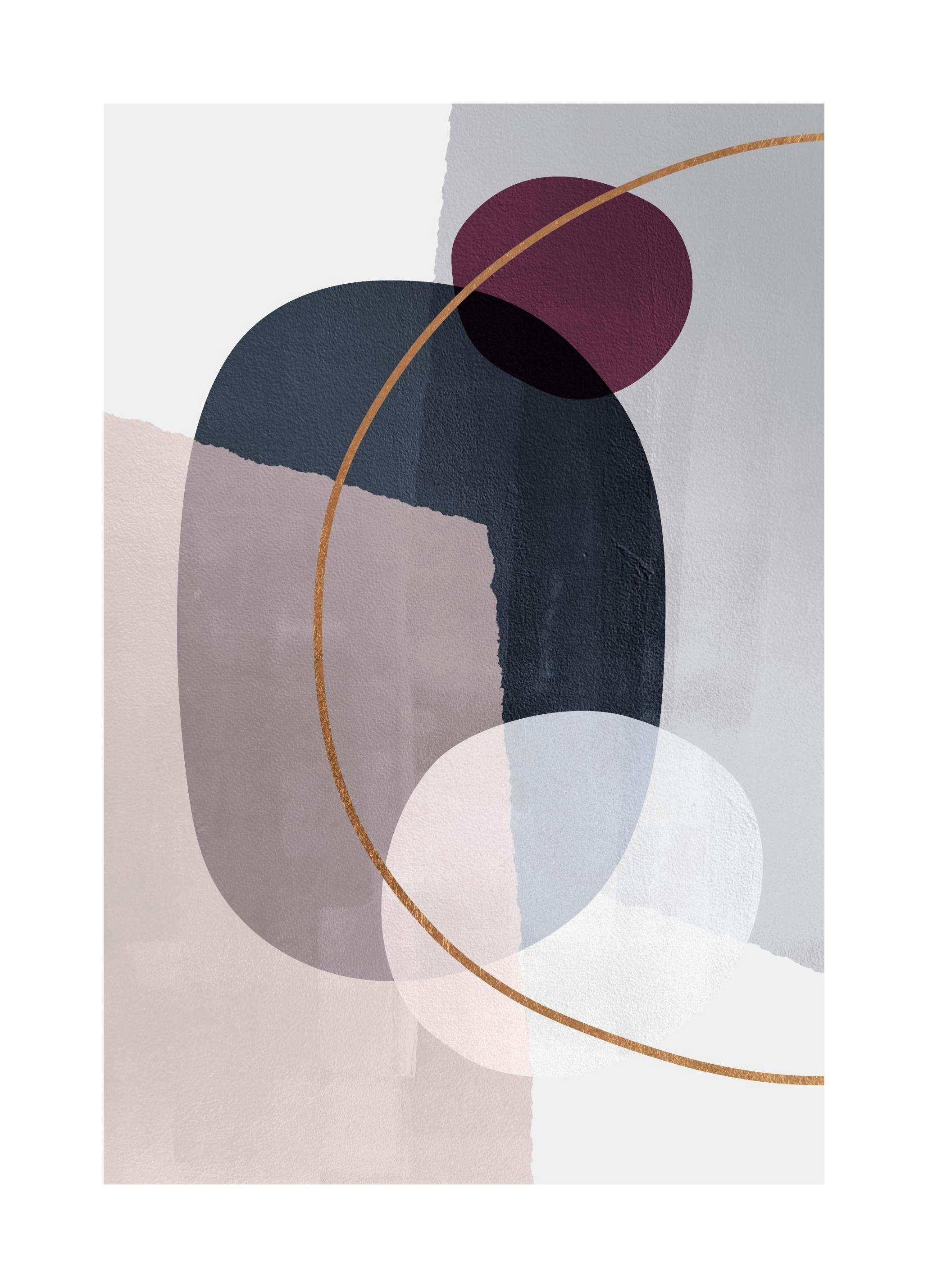 Abstrakcyjne bloki kolorów nr 2 Plakat (50x70 cm) - Poster Store